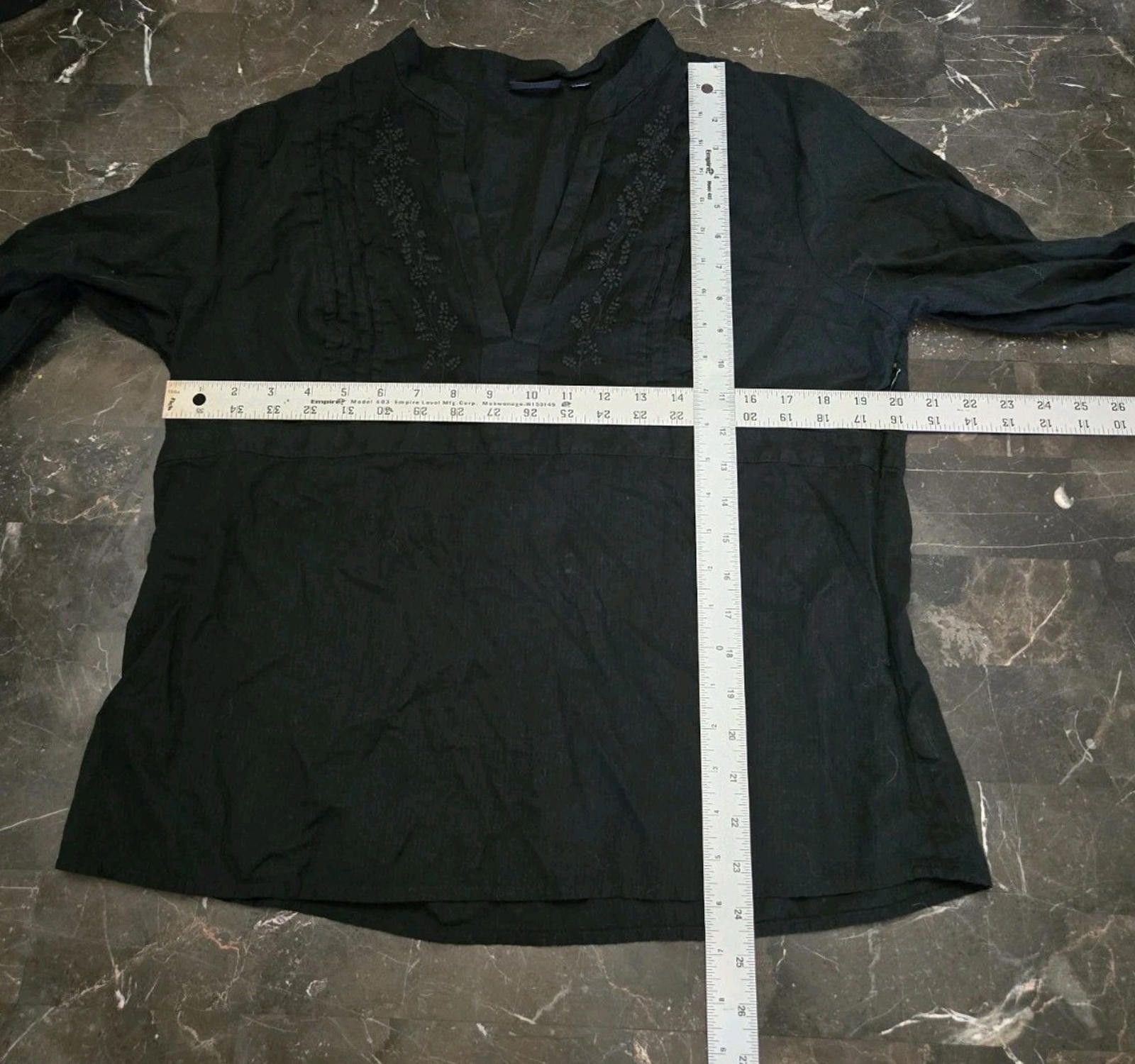 Analog A.N.A. Womens Blouse Sz XL Black Long Sleeve Top Shirt Semi Size XL / US 12-14 / IT 48-50 - 11 Thumbnail