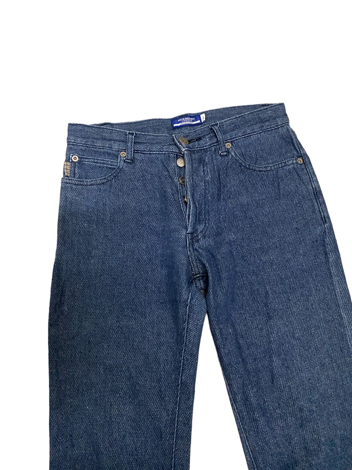 Burberry × Japanese Brand × Vintage Vintage Burberry NovaChek Blue Label Denim Jeans Size 25" / US 0 / IT 36 - 3 Thumbnail