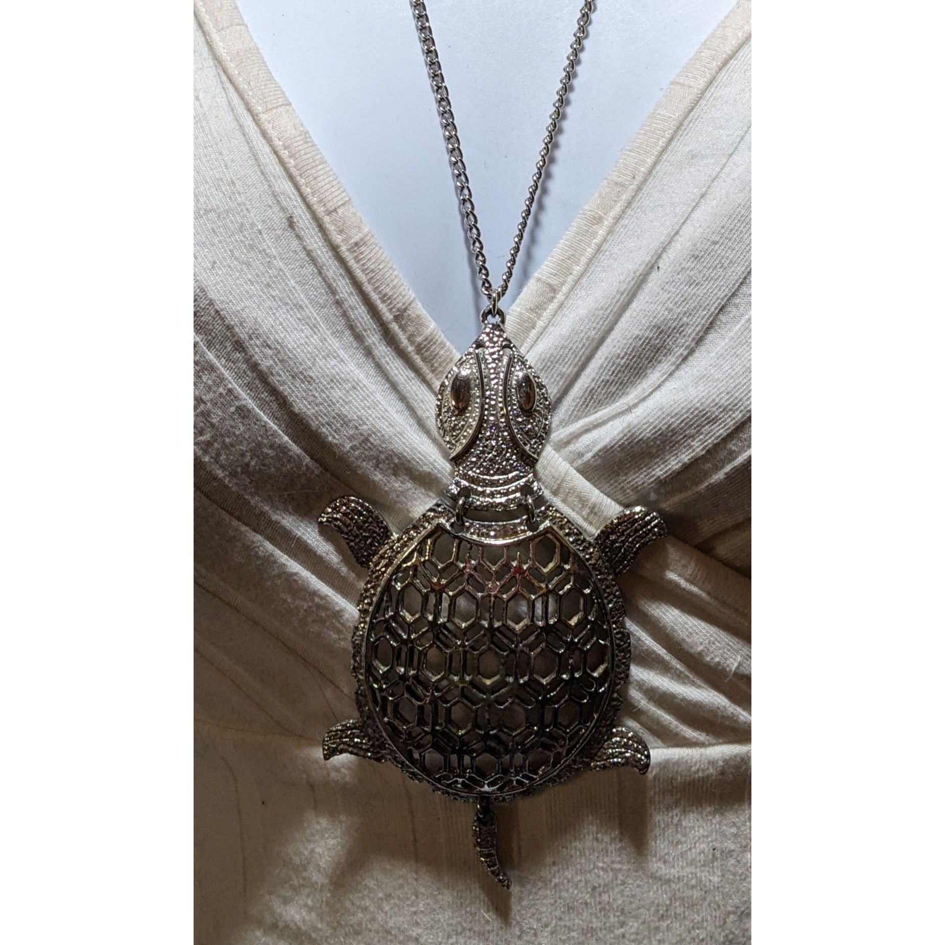 Other Vintage Articulated Turtle Necklace Size ONE SIZE - 14 Thumbnail