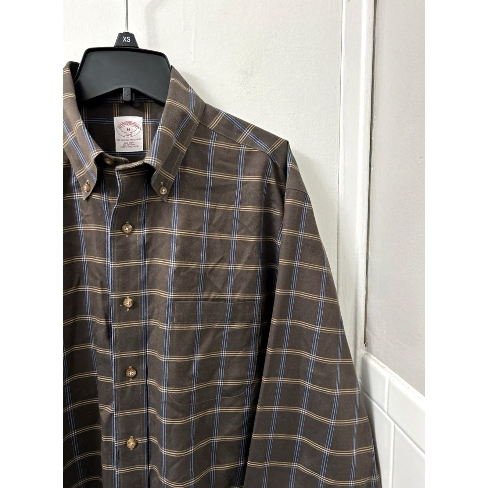 Brooks Brothers Brooks Brothers Shirt Mens M Brown Original Polo Plaid Button Down Size US M / EU 48-50 / 2 - 3 Thumbnail