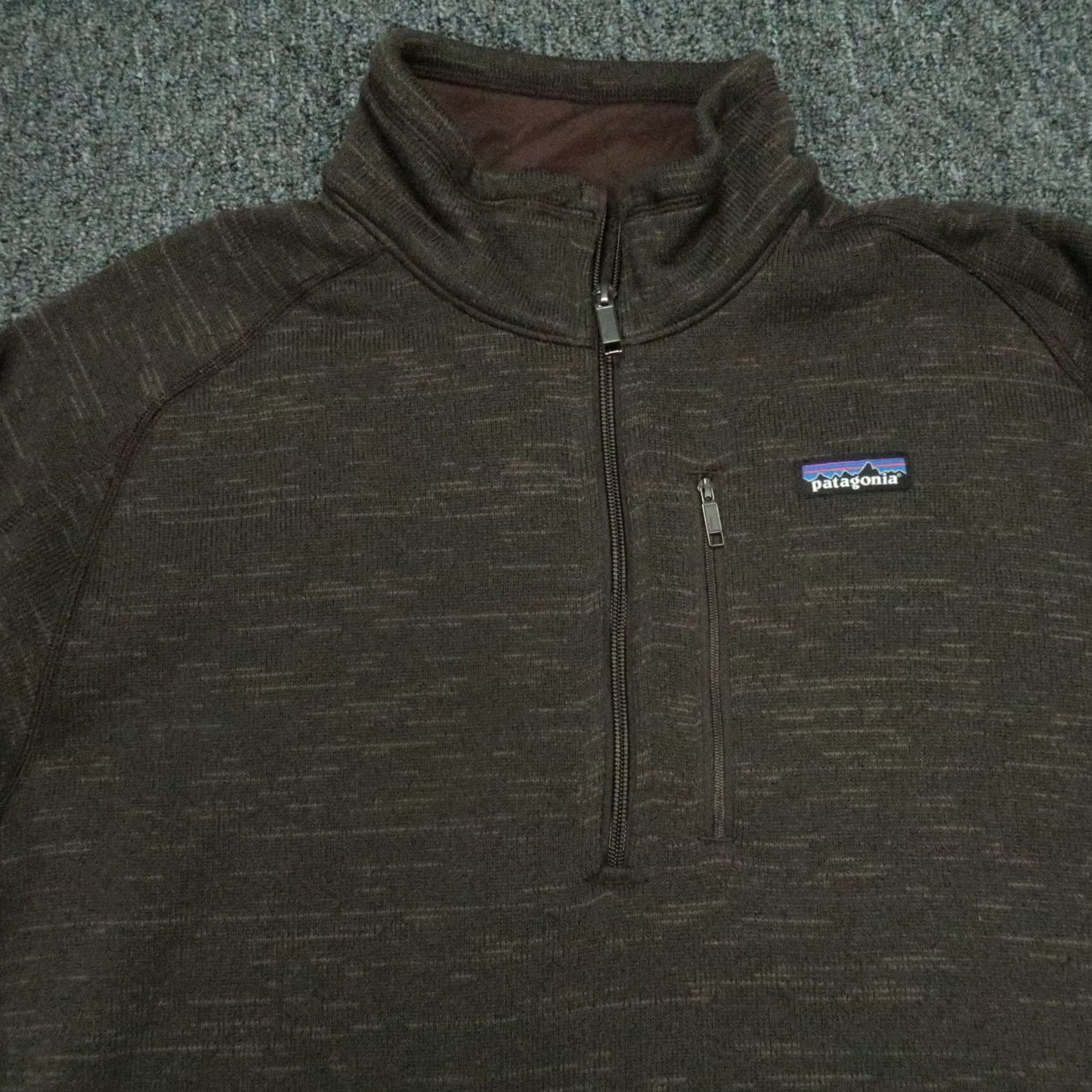 Patagonia Patagonia Better Sweater Jacket XL Brown 1/4 Zip Mens Fleece Polyester Stand-Up Collar Regular Fit Size US XL / EU 56 / 4 - 2 Thumbnail