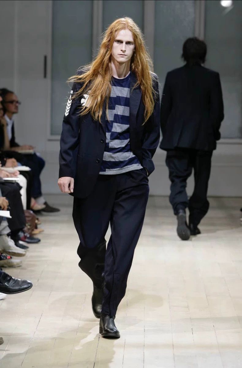 Yohji Yamamoto Yohji Yamamoto size 2 08 SS Defeated Remnant Dove Suit 2501 Size 38R - 1 Thumbnail