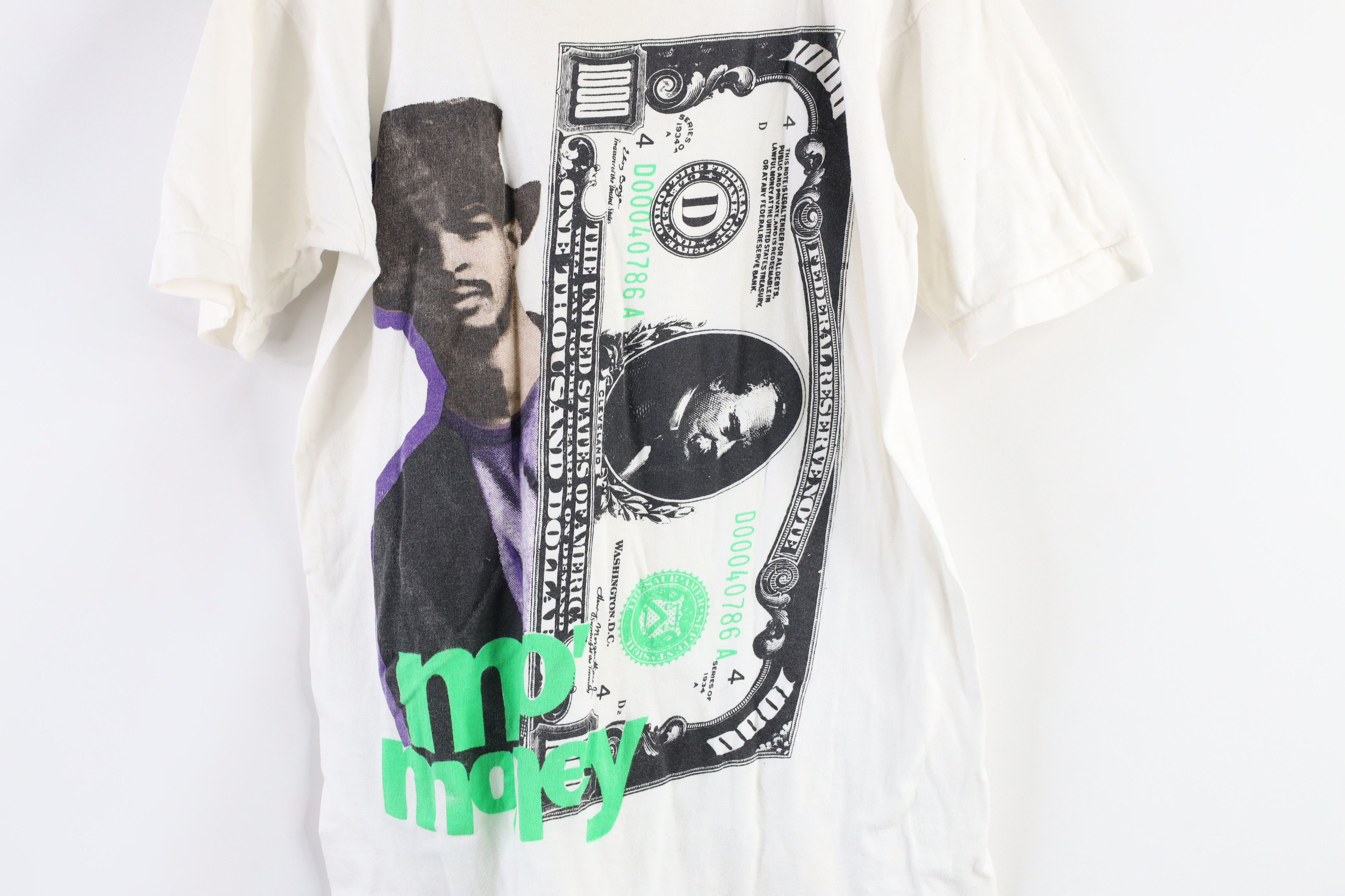 Vintage Vintage 90s Damon Wayans Mo Money Movie T-Shirt White USA Size US S / EU 44-46 / 1 - 4 Thumbnail