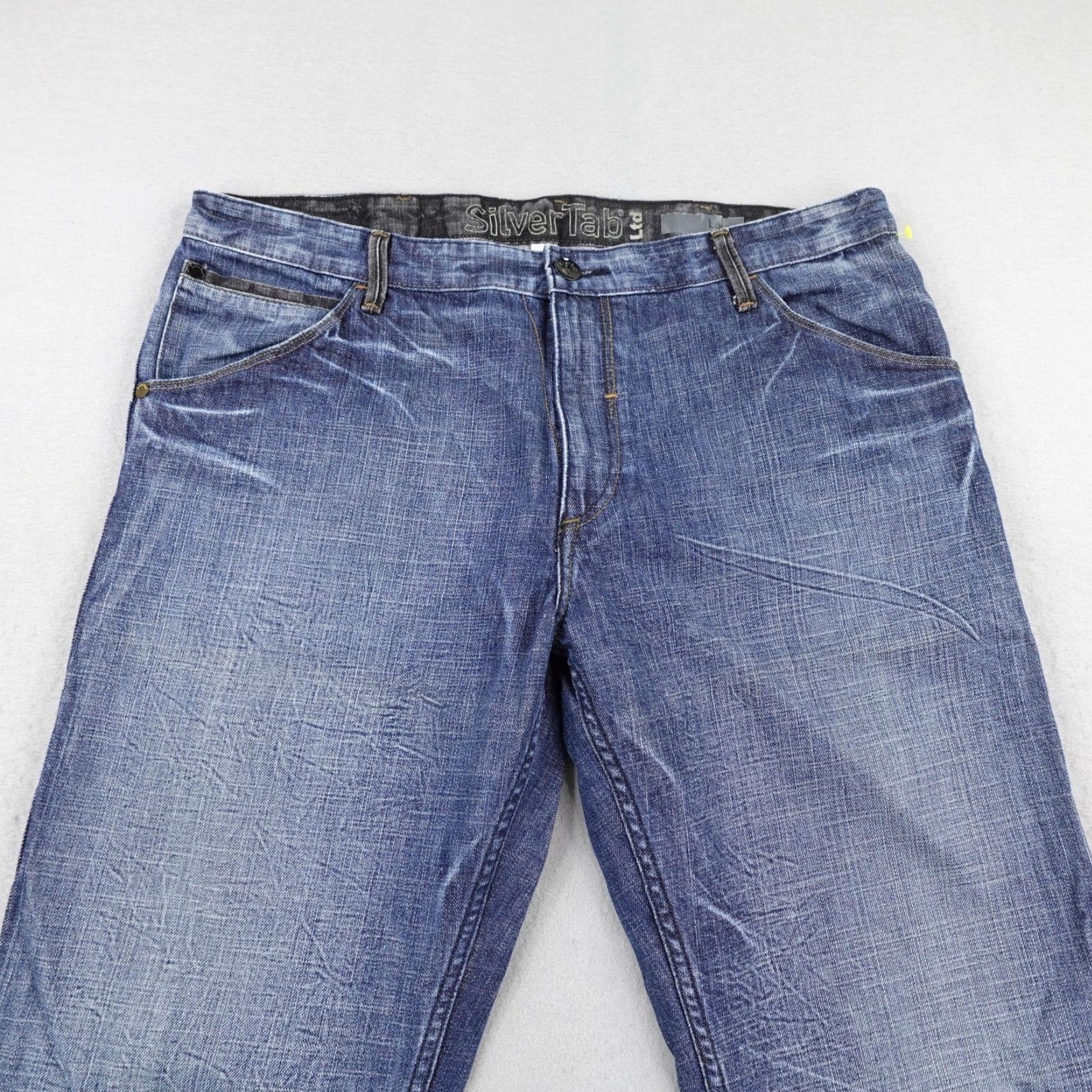 Levi's VINTAGE Levi's SilverTab Loose Jeans 38x30 Blue Denim Y2K Baggy Flap Pockets Mens Relaxed 90s Southwestern Cotton Denim Size US 38 / EU 54 - 2 Thumbnail