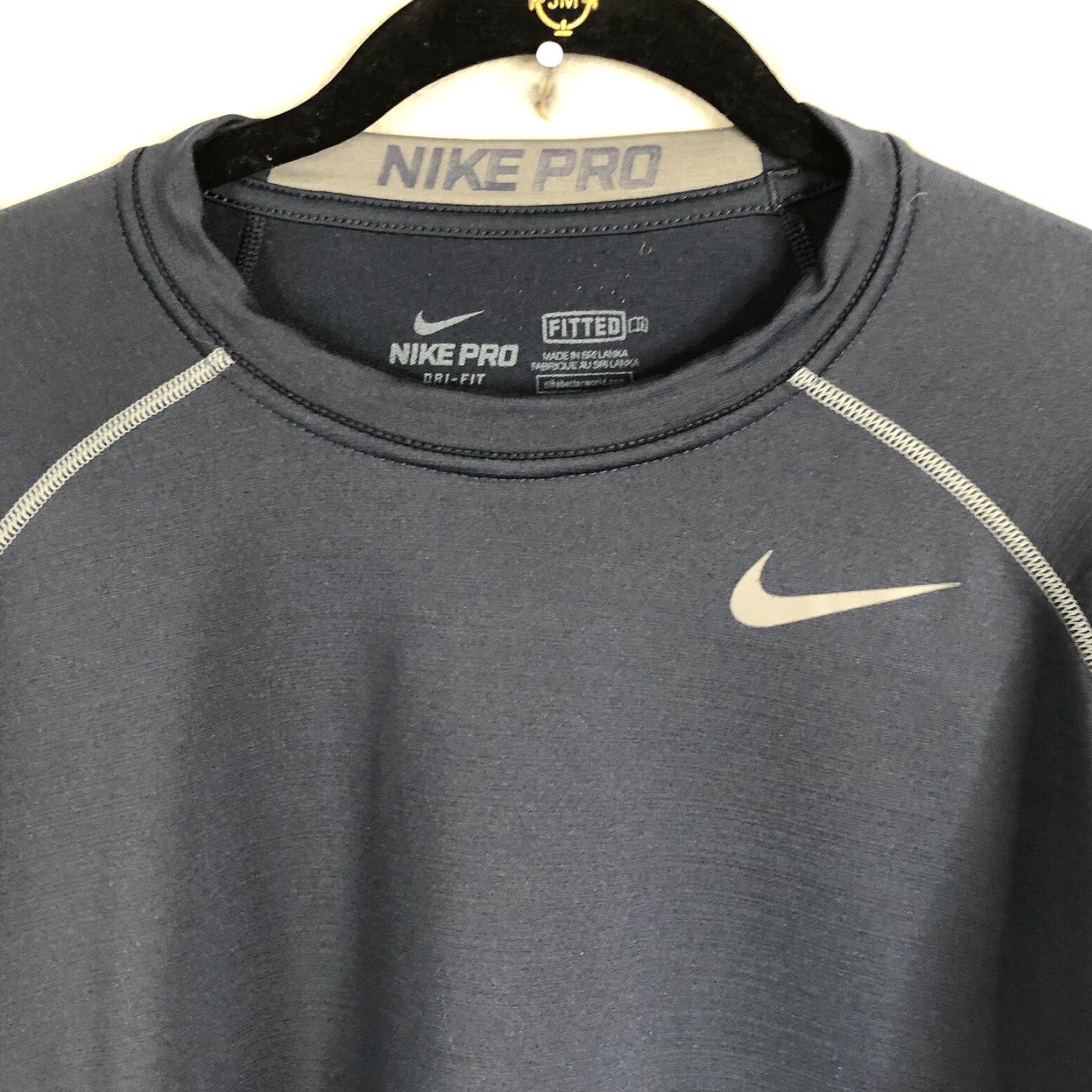 Nike Nike Pro Sweater Mens XL Navy Blue Dri Fit Athleisure Performance 1/4 Zip Jacket Windbreaker Mens XL Blue Nike Pro Sweater Size US XL / EU 56 / 4 - 7 Thumbnail