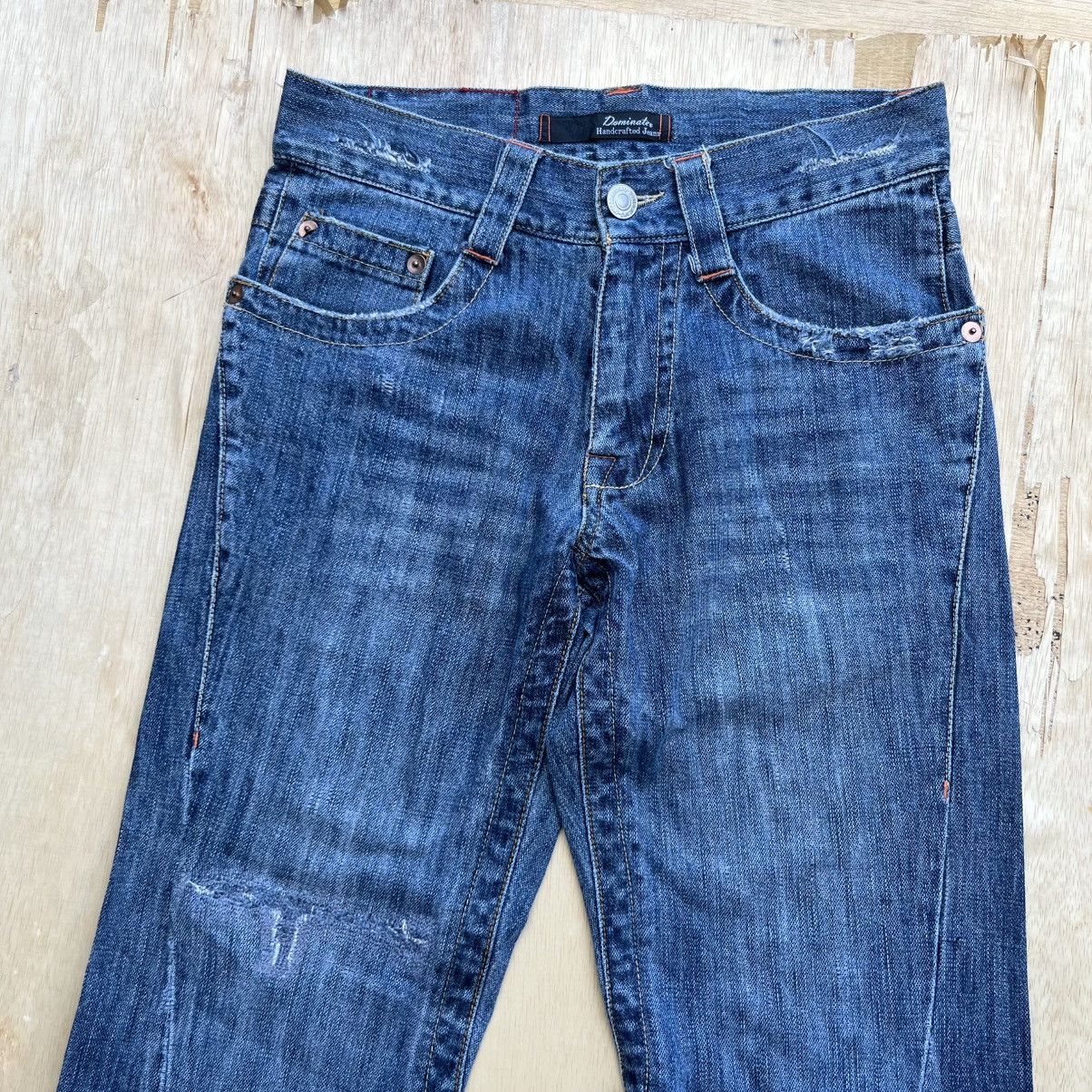 Japanese Brand DOMINATE HANDCRAFT DISTRESSED FLARE JEANS LIKE TORNADO MART Size US 30 / EU 46 - 2 Thumbnail