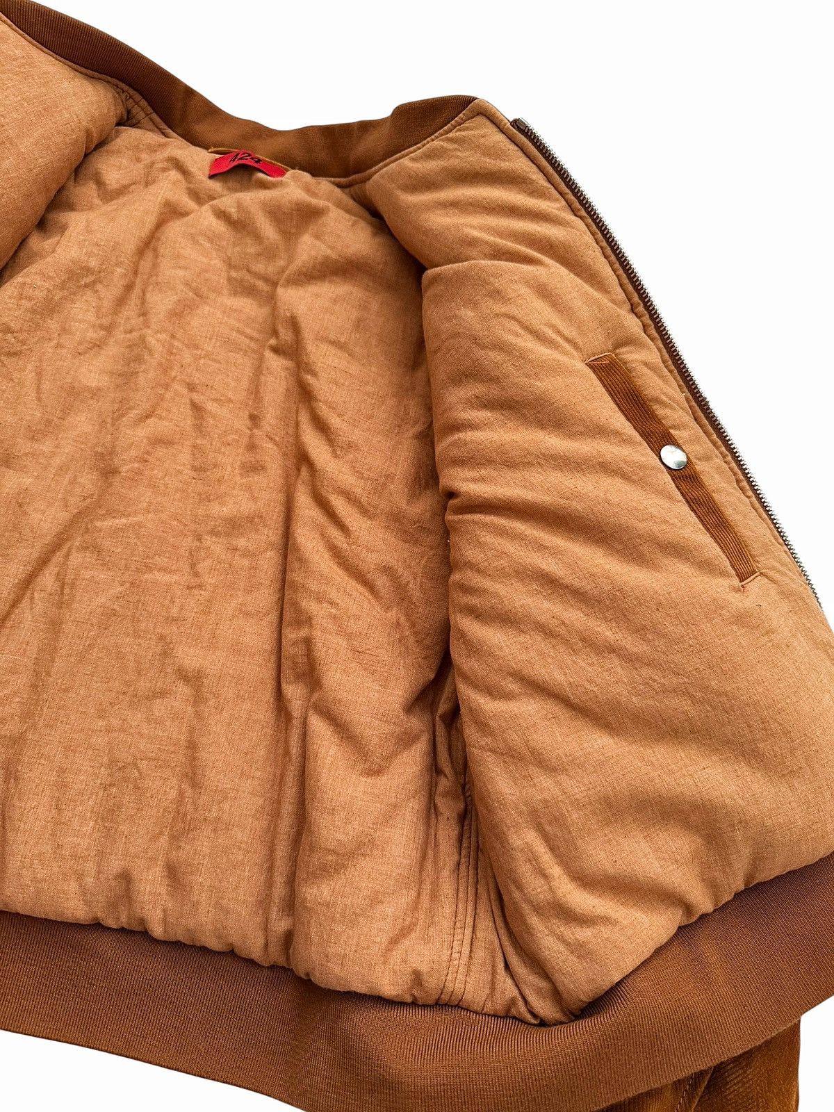 424 Rare Trompe Loeil Leather “Corduroy” Bomber Jacket Size US M / EU 48-50 / 2 - 10 Thumbnail