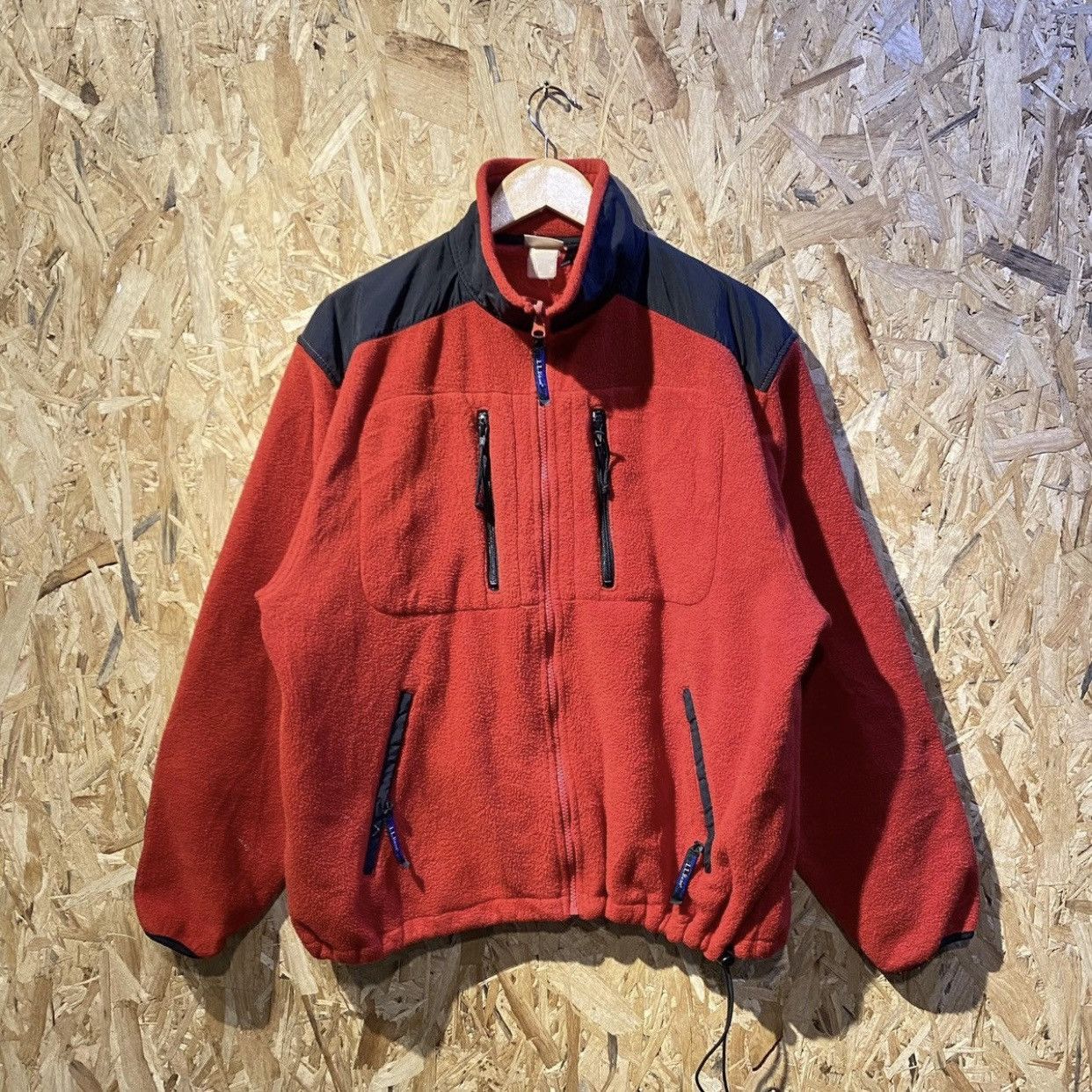 L.L. Bean × Vintage Vintage LL Bean Technical Outdoor Fleece Men's Large Red Size US L / EU 52-54 / 3 - 1 Thumbnail