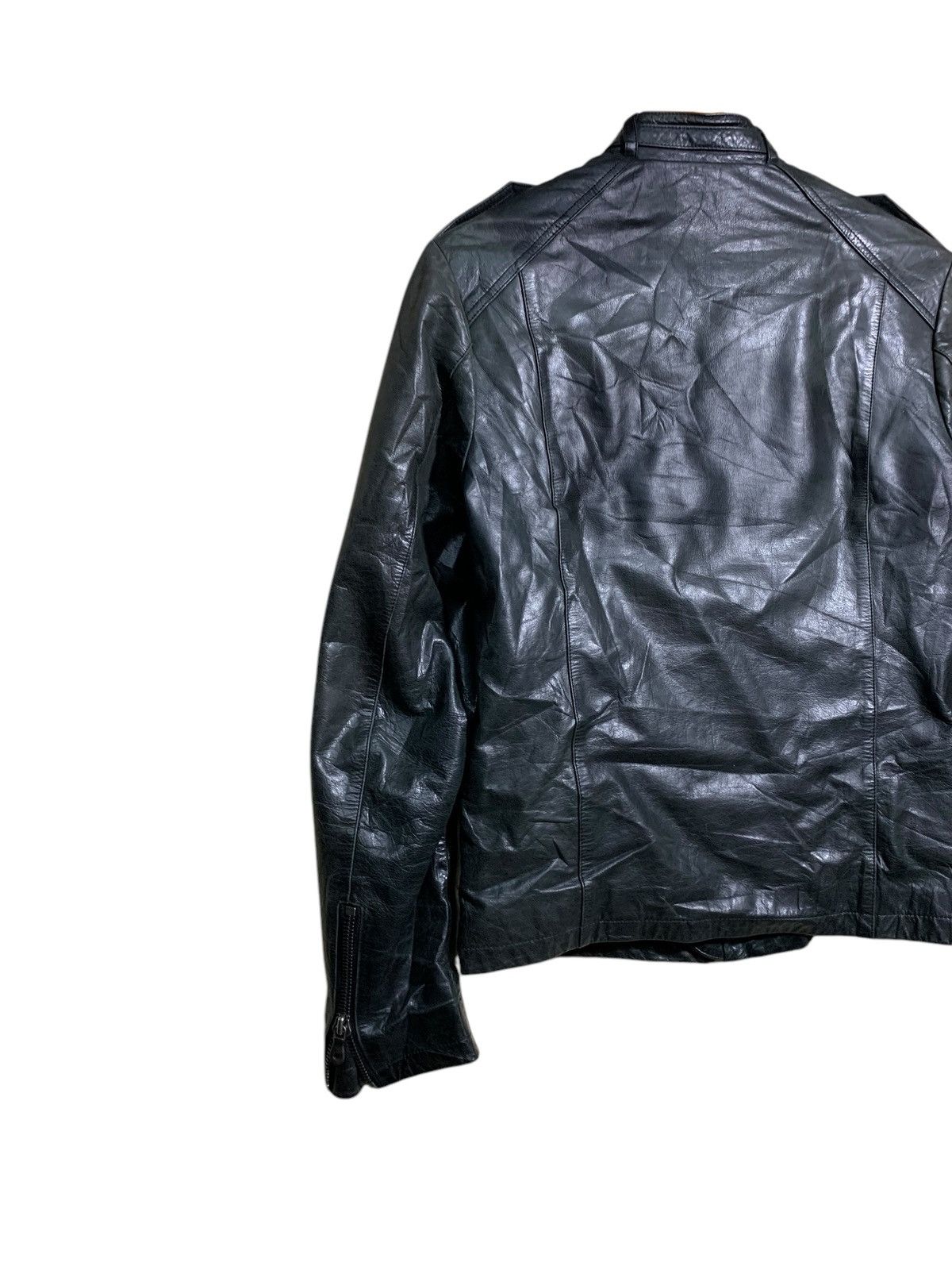 Japanese Brand × SOU SOU 🔥SOUK BIKER LEATHER JACKETS BLACK Size US M / EU 48-50 / 2 - 6 Thumbnail