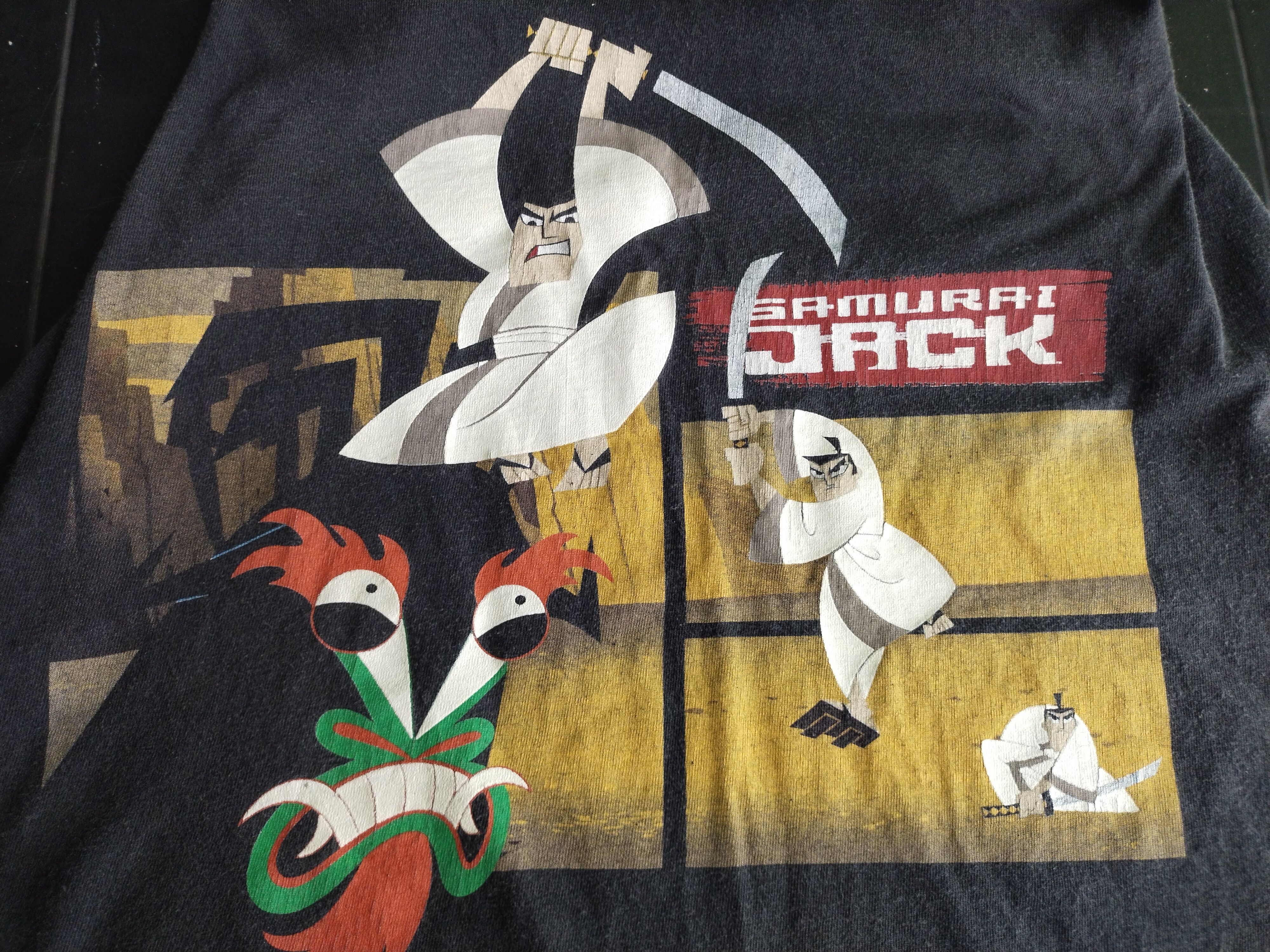 Vintage Vintage Samurai Jack Movie Network Distressed Faded Te Size US M / EU 48-50 / 2 - 4 Thumbnail