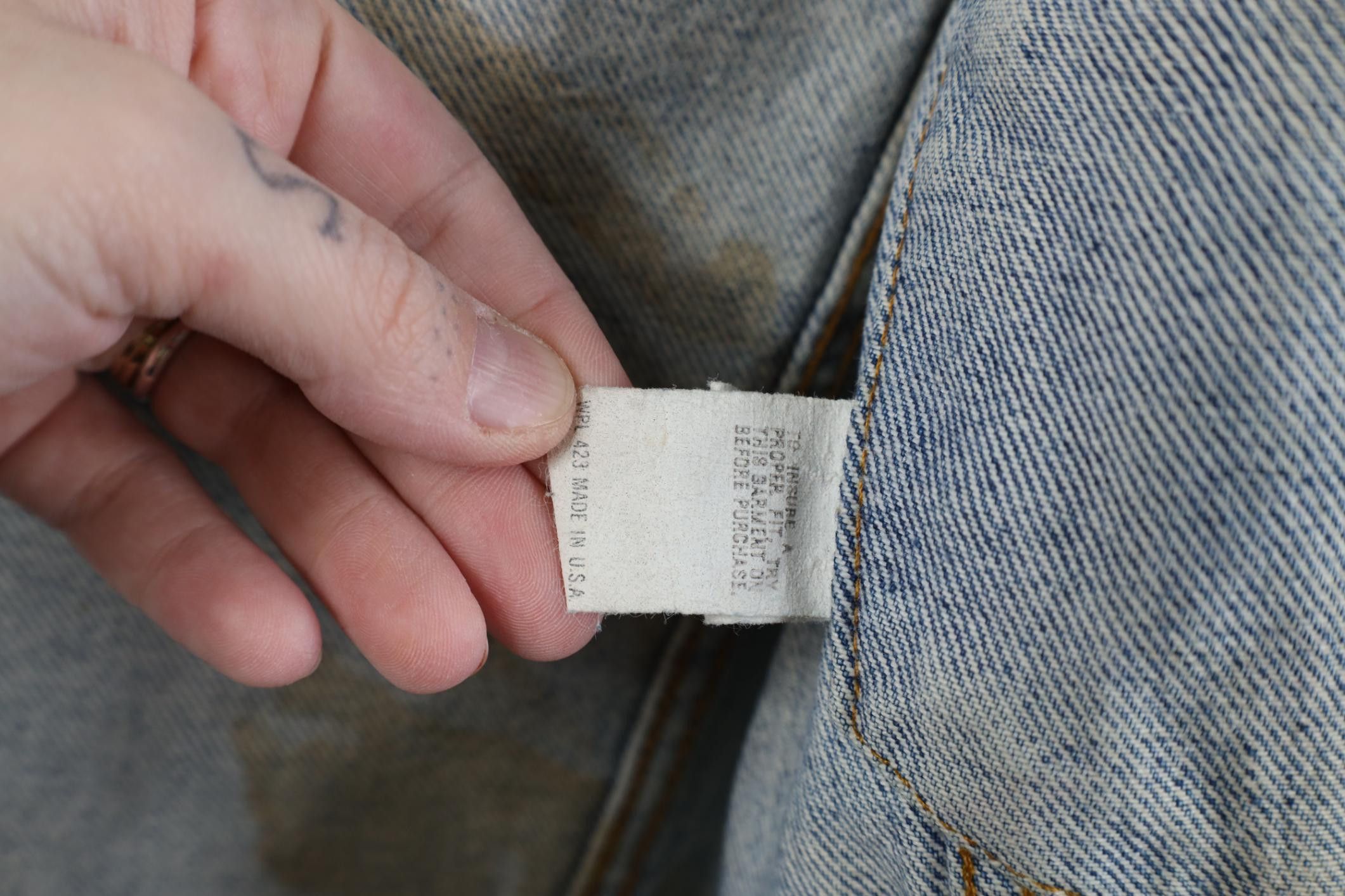 Levi's Vintage 80s Levis Denim Jean Trucker Jacket Blue USA Size US L / EU 52-54 / 3 - 13 Thumbnail