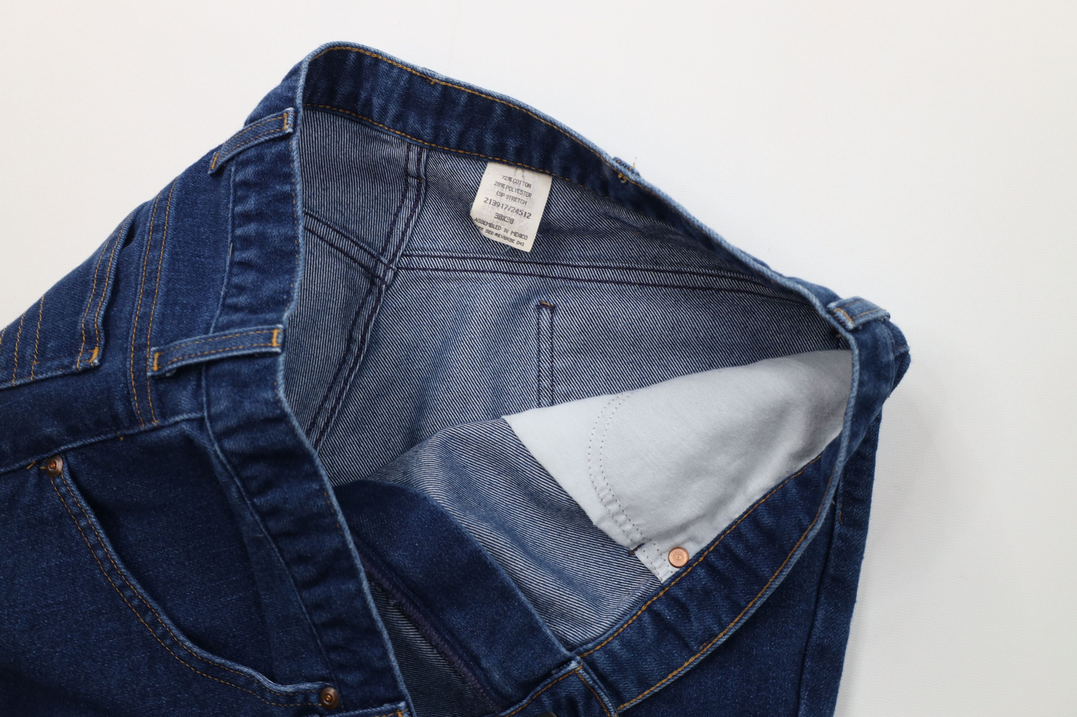 Vintage Vintage 90s Streetwear Flared Wide Leg Denim Jeans Blue Size US 38 / EU 54 - 8 Thumbnail