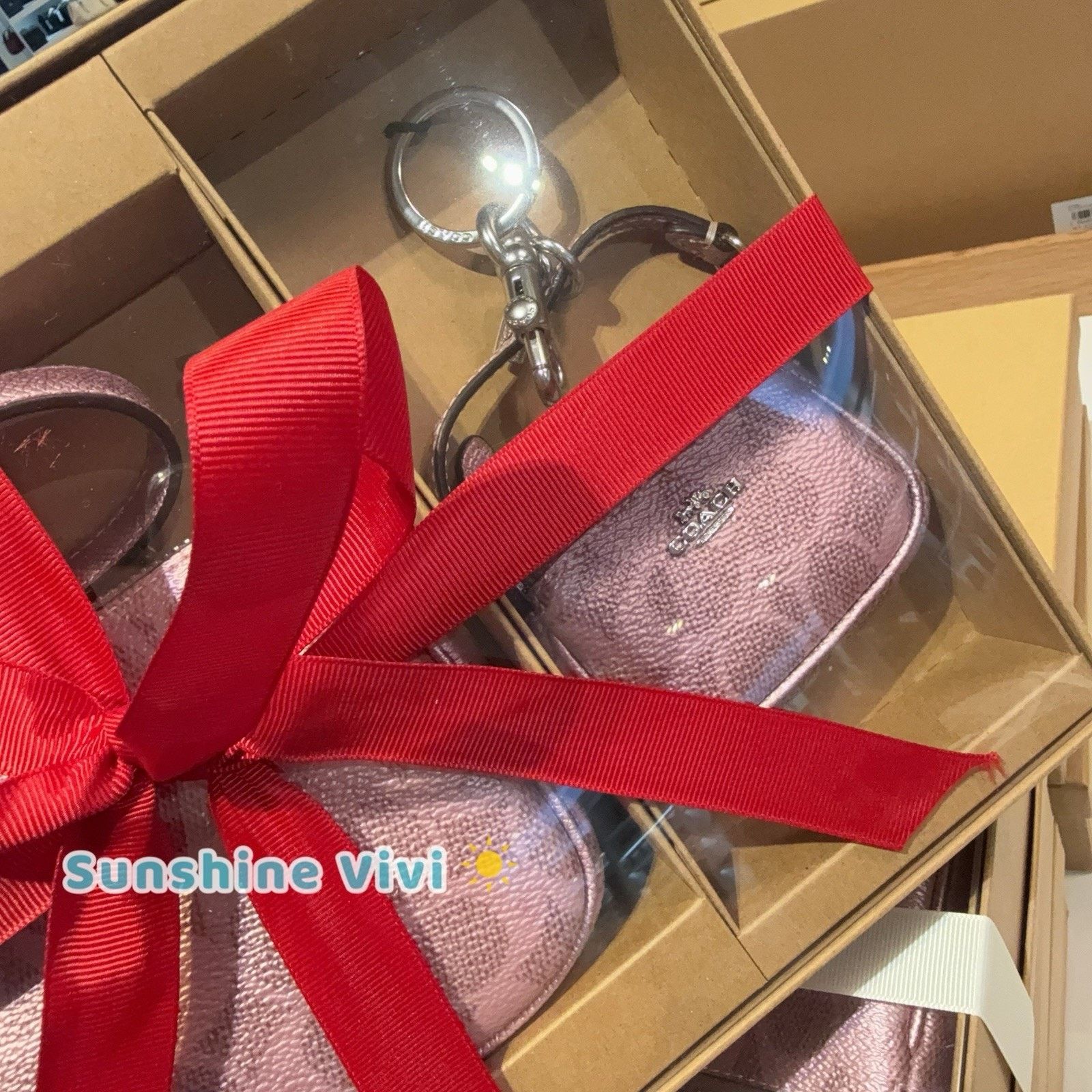 Coach NWT Coach Boxed Nolita 19 Bag Charm Set CCK96 Pink/Rose Size ONE SIZE - 4 Thumbnail