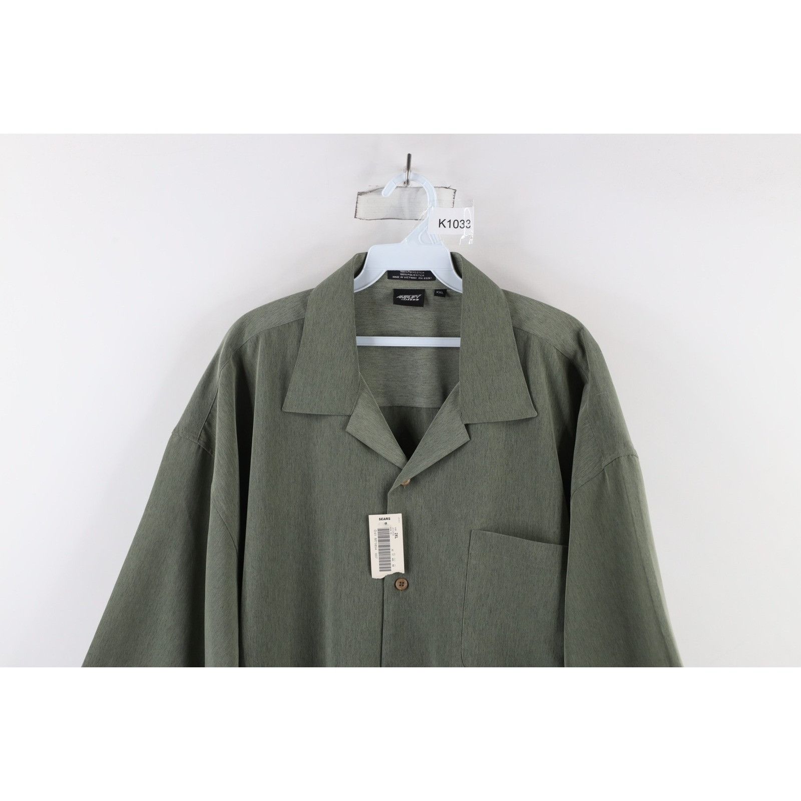 Vintage Deadstock Vintage 90s Streetwear Camp Collar Button Shirt Size US XXL / EU 58 / 5 - 2 Thumbnail