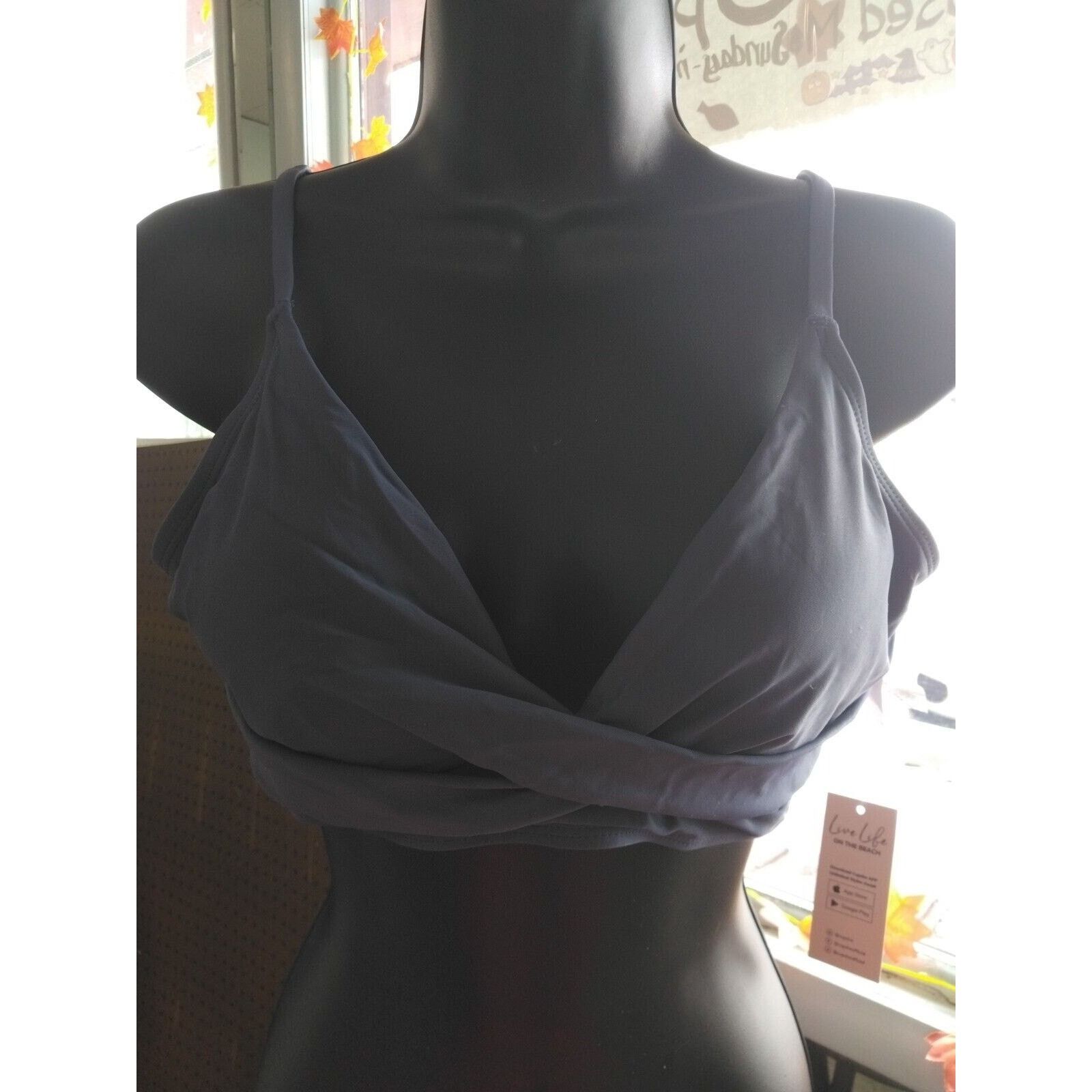 Other Nwt Cupshe Size Small Blue Bikina Top Size ONE SIZE - 1 Thumbnail