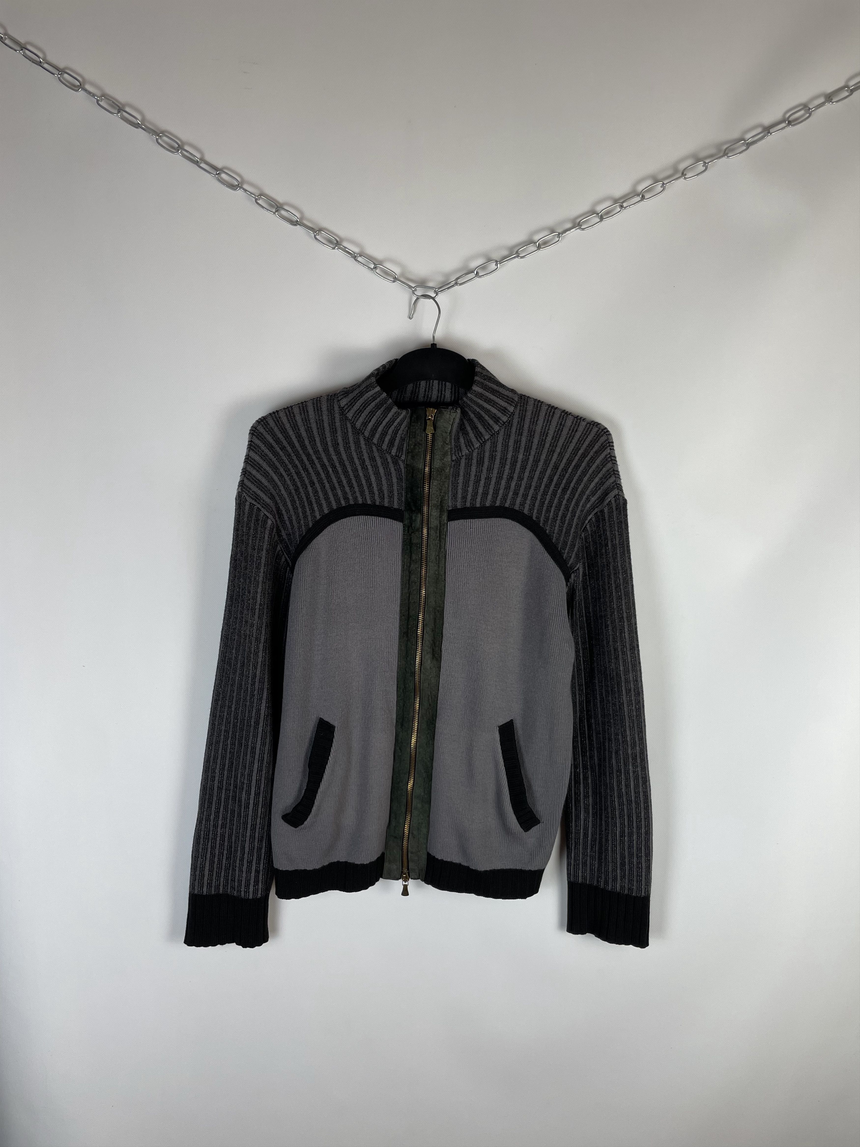 Versace Vintage Versace Jeans Couture Zip Sweater 90s Size US XL / EU 56 / 4 - 1 Thumbnail