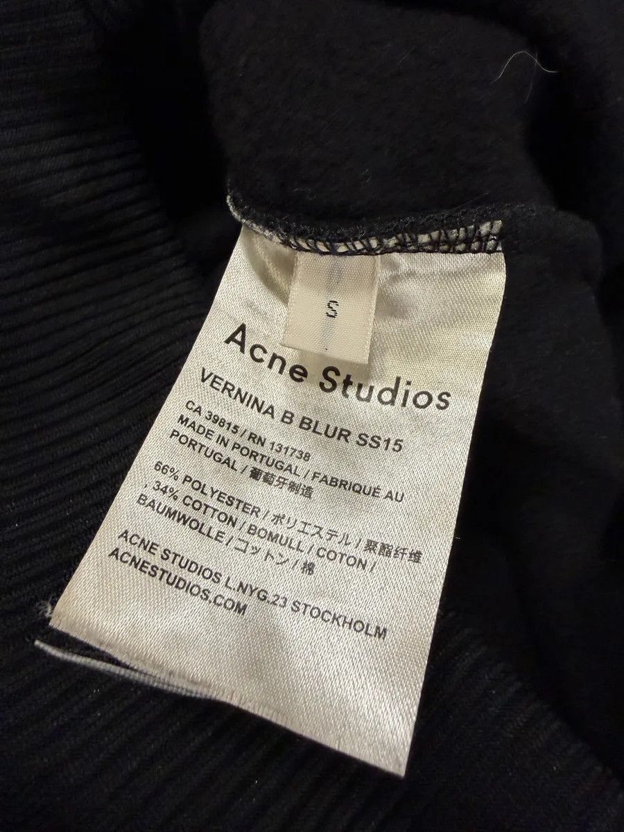 Acne Studios SS2015 Acne Studios Black Vernina B Blur Crewneck Sweater Size XXS / US 00 / IT 34 - 6 Thumbnail