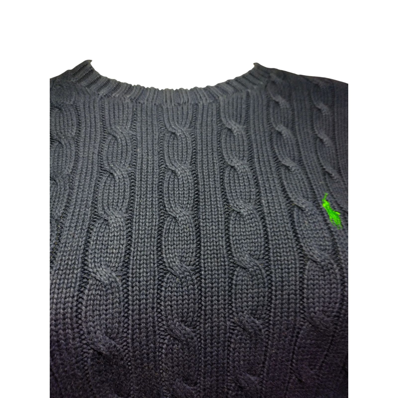 Ralph Lauren Ralph Lauren Sweater Women's Sz Lg Navy Blue Long Sleeve Size L / US 10 / IT 46 - 3 Thumbnail