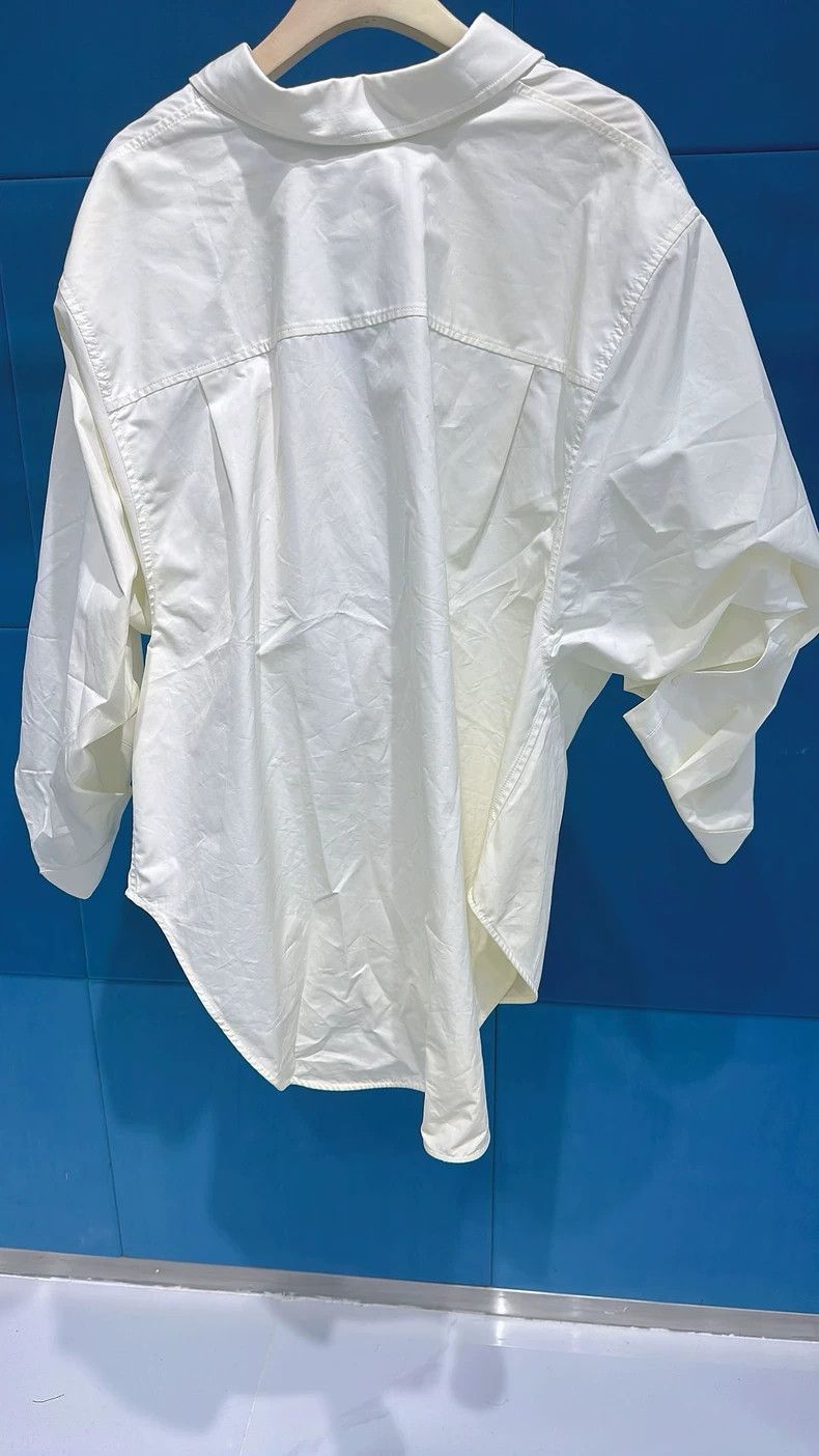 Balenciaga Balenciaga size 34 Embroidery on the chest of white silhou Size S / US 4 / IT 40 - 3 Thumbnail