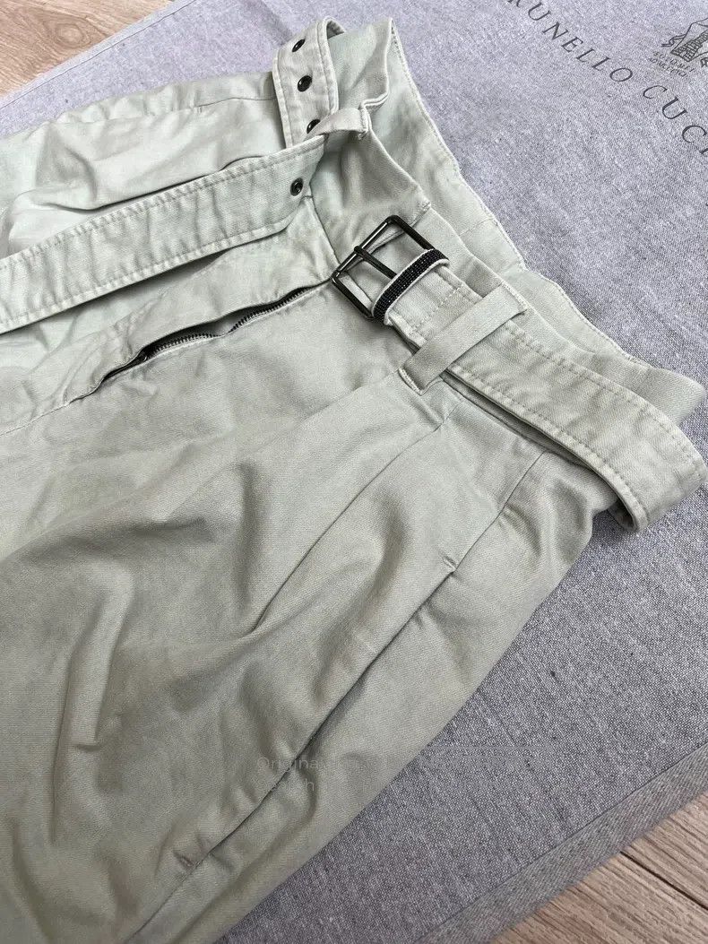 Brunello Cucinelli Brunello Cucinelli Beaded Fringe Denim Shorts Size 24" / US 00 / IT 34 - 3 Thumbnail