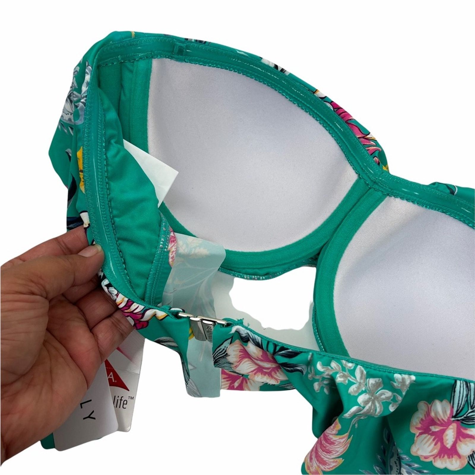 MINKPINK Minkpink and Seafolly Bikini Bundle Green Floral 8 Medium Size ONE SIZE - 6 Thumbnail