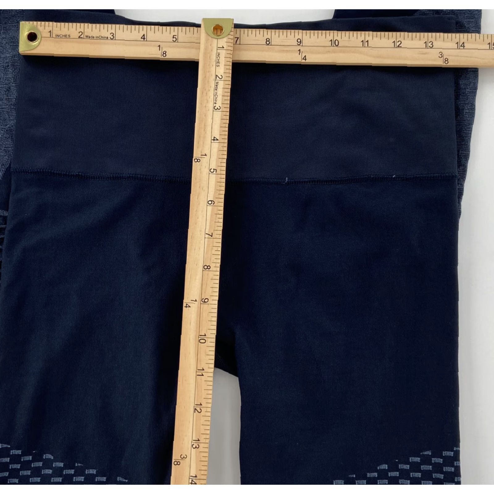 Spanx Spanx High Waist Seamless Moto Biker Leggings Womens Large L Blue Activewear Size 36" / US 14 / IT 50 - 7 Thumbnail