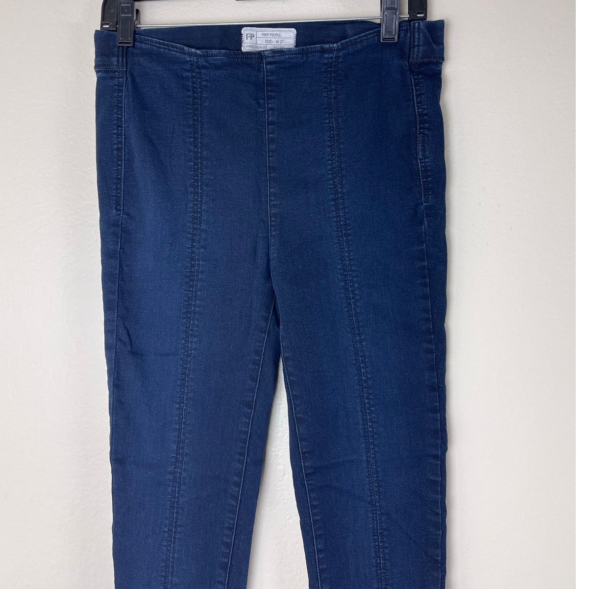 Free People Free People Feel Alright Skinny Jeans Blue - W27 Size 27" / US 4 / IT 40 - 2 Thumbnail