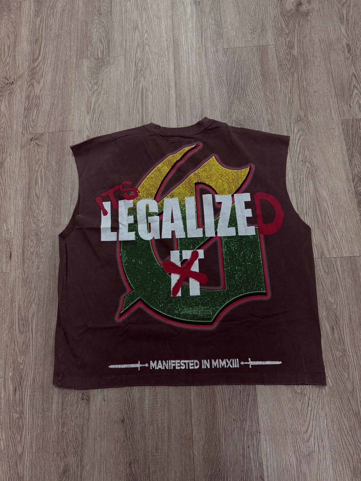 Godspeed Godspeed "420 Indoor VVS" Brown Sleeveless Tee Size US XS / EU 42 / 0 - 2 Thumbnail