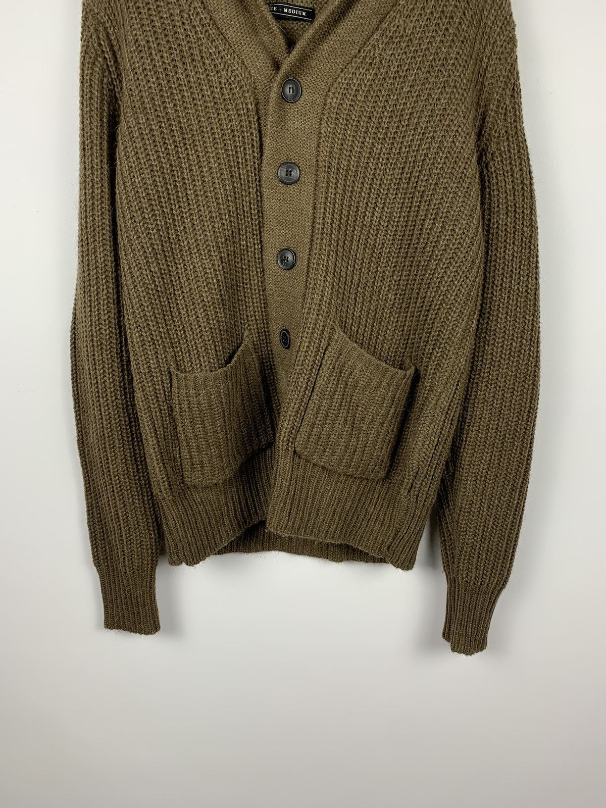 Allsaints Spitalfields Furness Cardigan Men’s Size M Olive
