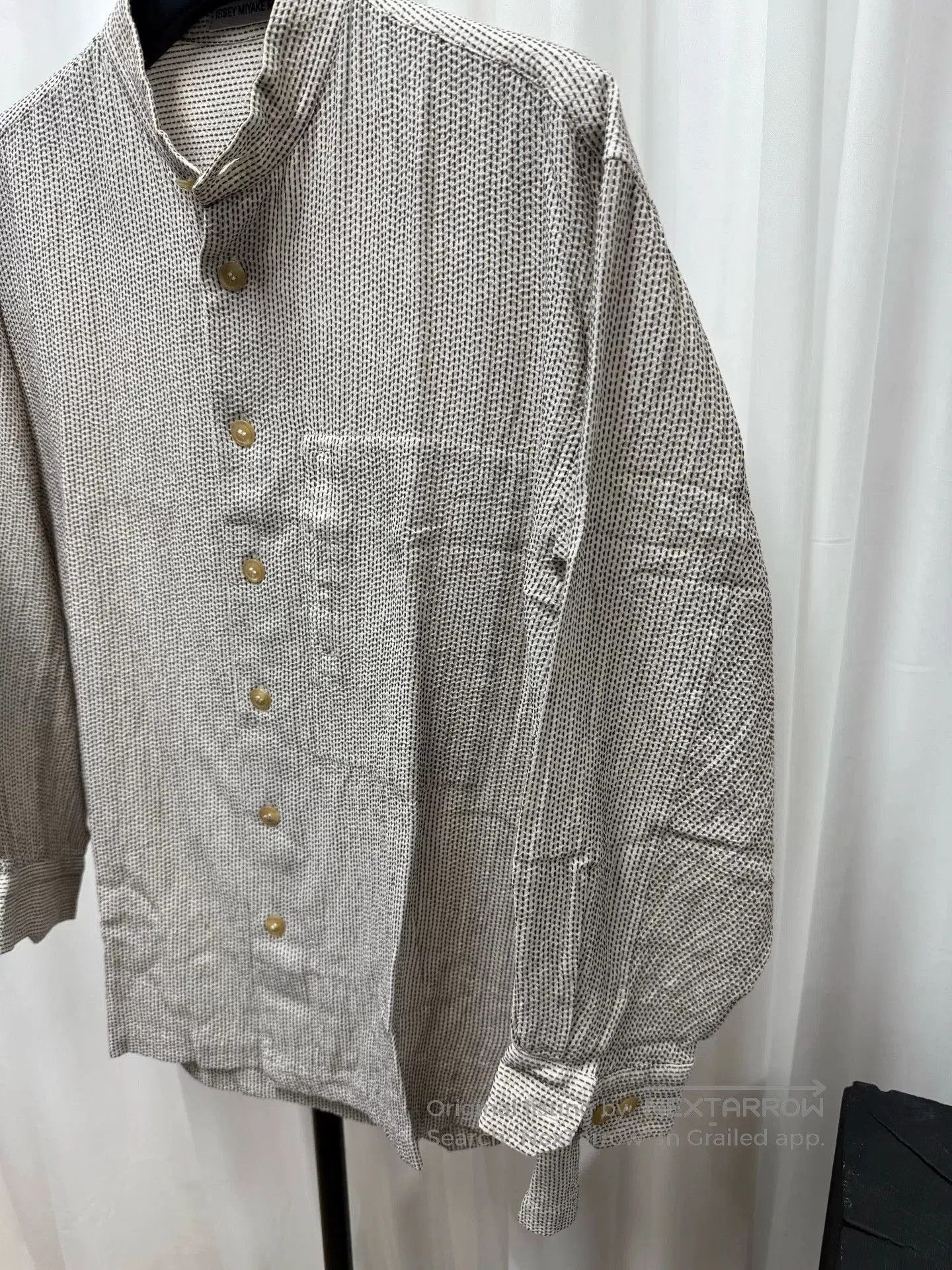 Issey Miyake Issey Miyake Striped Button-Up Shirt. Size US M / EU 48-50 / 2 - 2 Thumbnail