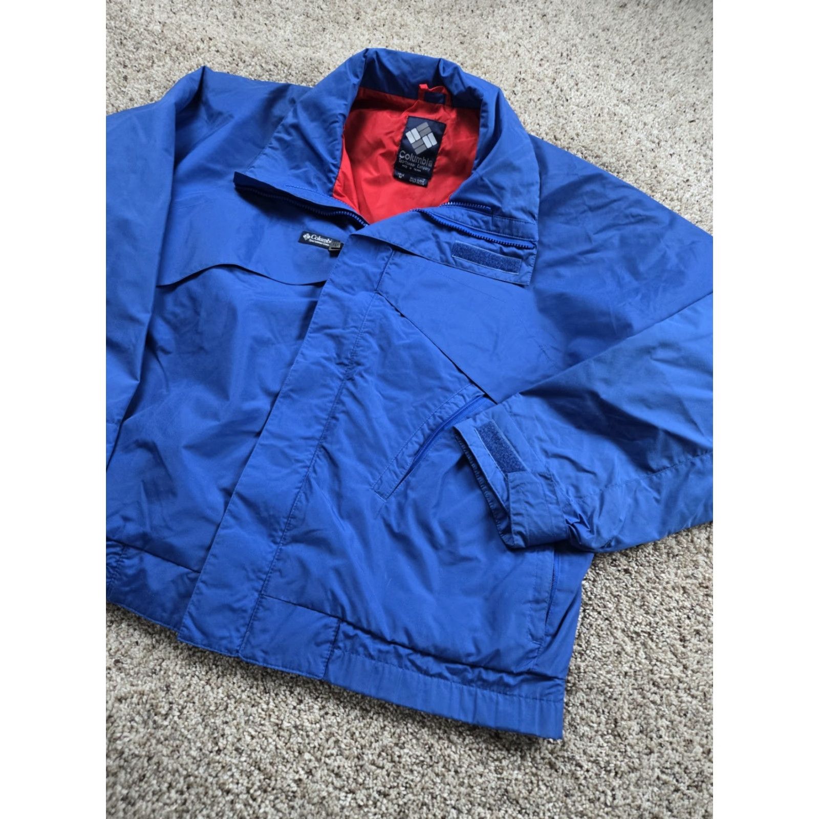 Vintage VINTAGE Columbia Whirlibird Jacket Mens M Full Zip Shell Outdoors 90s Blue Windbreaker Size US M / EU 48-50 / 2 - 2 Thumbnail