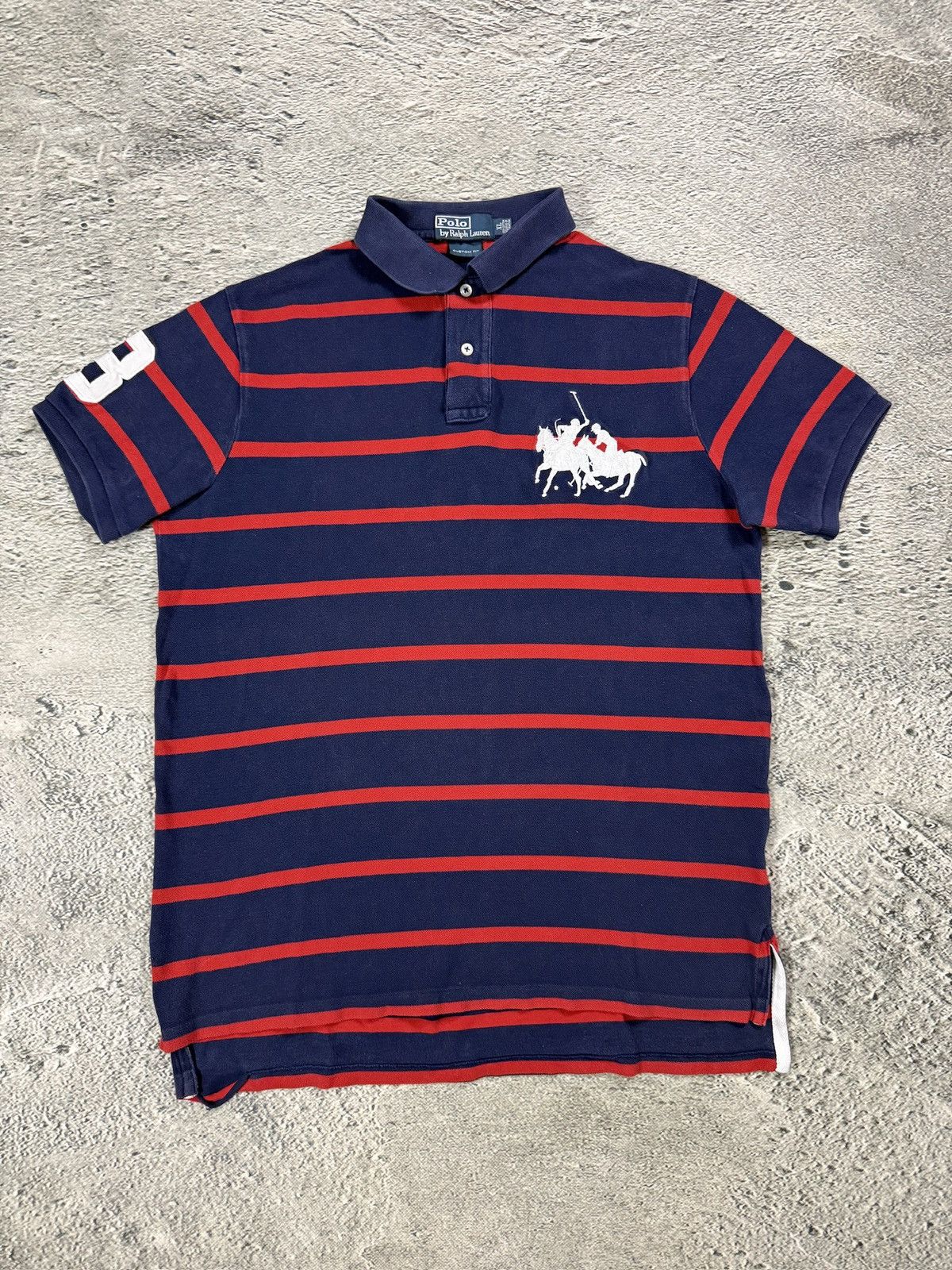 Ralph Lauren Chief Keef Polo Ralph Lauren big pony striped navy red Size US XL / EU 56 / 4 - 1 Thumbnail