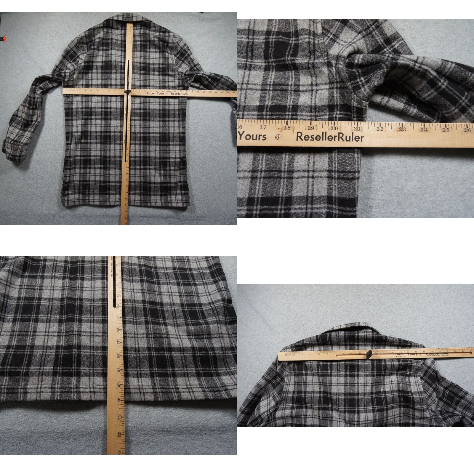 Pendleton Pendleton Blazer Mens Medium Black Gray Wool Jacket Fitted Douglas Tartan Plaid Size 40R - 8 Thumbnail