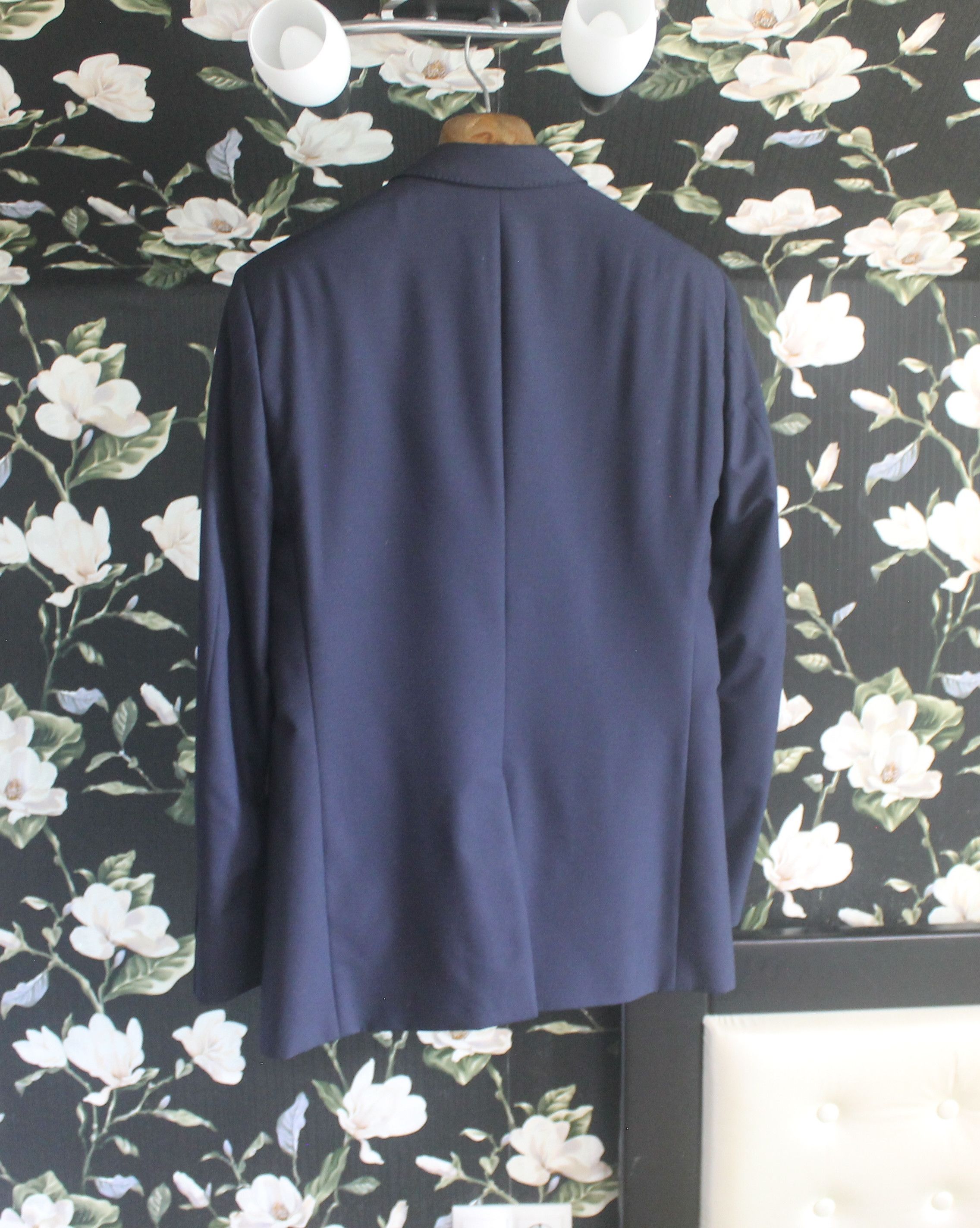 Burberry Burberry London Navy Wool Blazer Jacket Size 48R - 4 Thumbnail