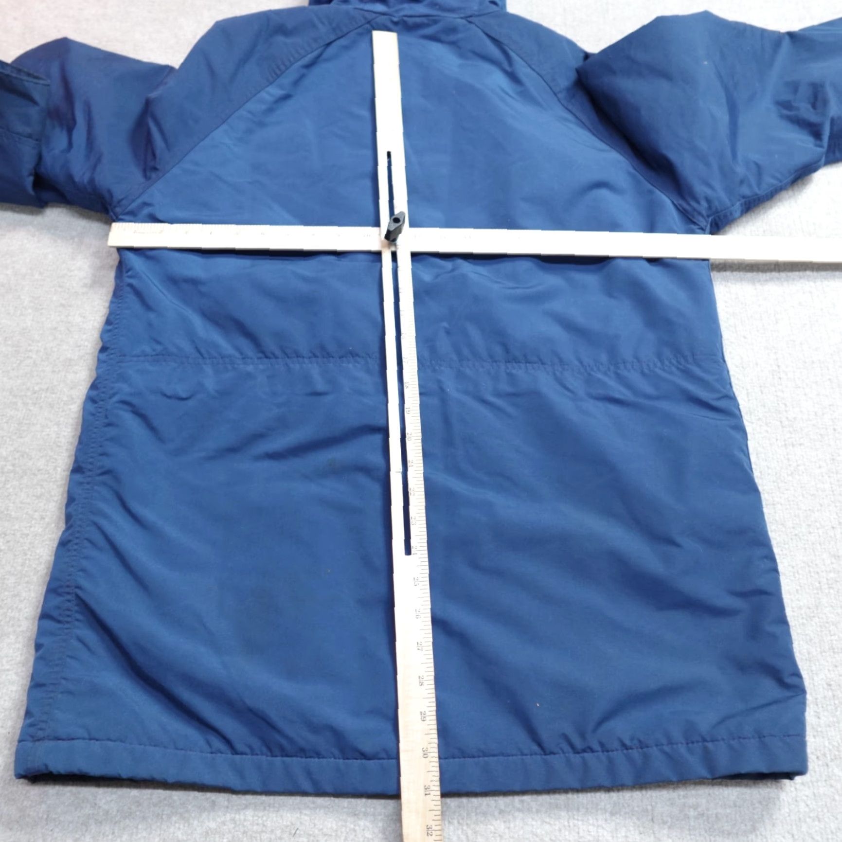 Vintage VINTAGE L.L. Bean Parka Jacket Men's Large Blue Wool Lined Buffalo Plaid Hooded Nylon Shell Short Snap Zip | ? Size US L / EU 52-54 / 3 - 6 Thumbnail