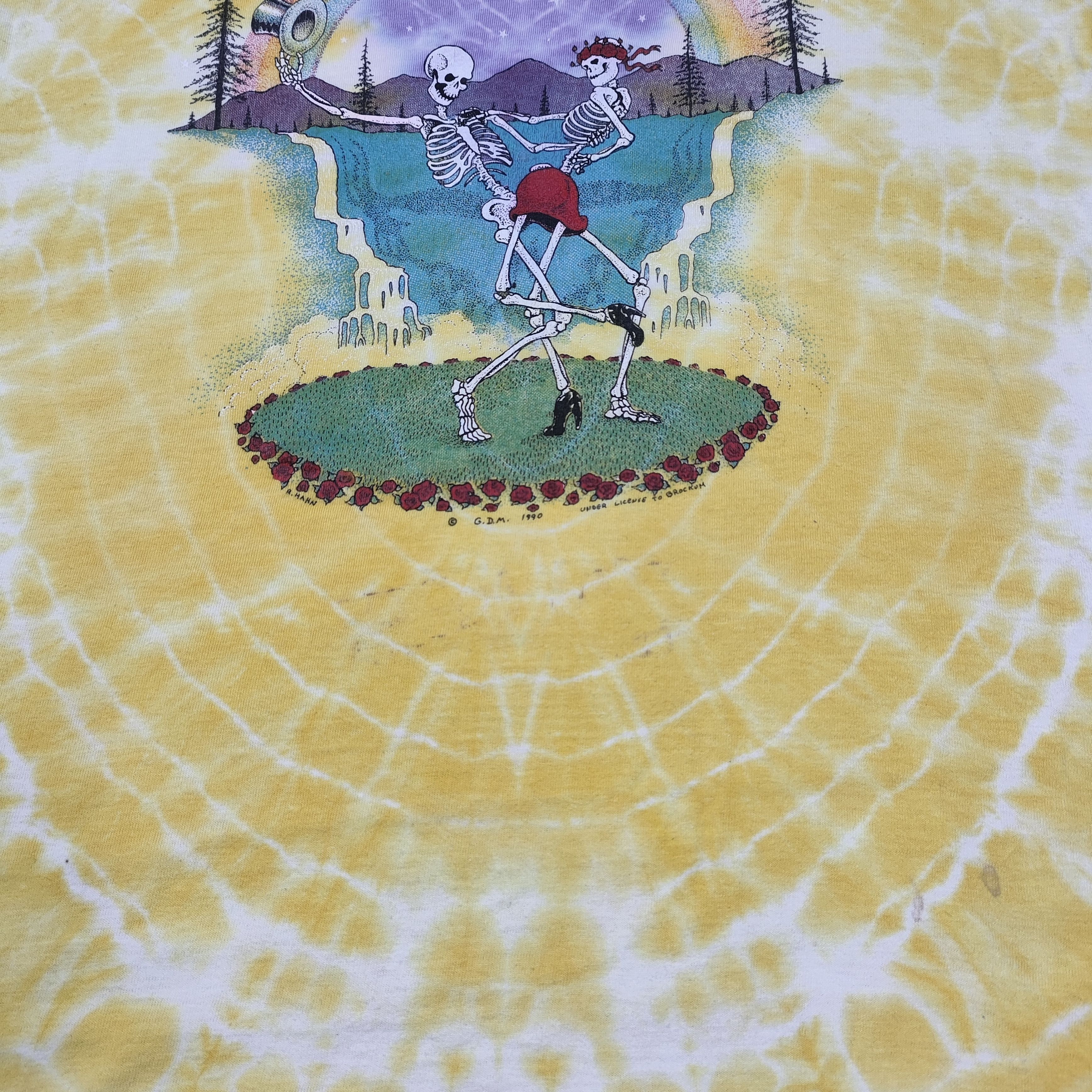 Band Tees 1990 Grateful Dead Symmetria Tie Dye Shirt Size US L / EU 52-54 / 3 - 6 Thumbnail