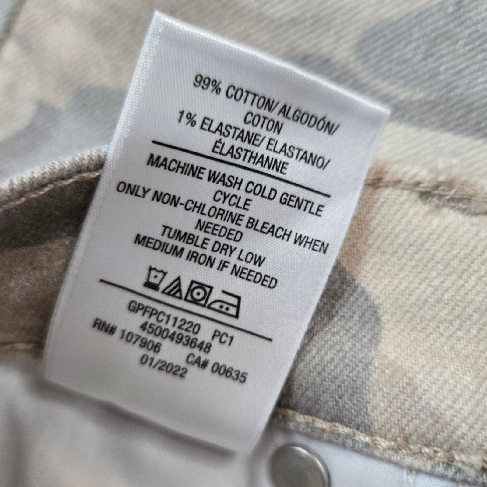 Hudson Hudson Nico Camo Straight Leg Jeans Size 33 Size 33" - 9 Thumbnail