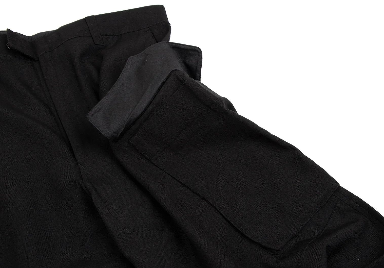 Jean Paul Gaultier Silk Cargo Pants Black Size 48 in Good Condition Size US 32 / EU 48 - 6 Thumbnail