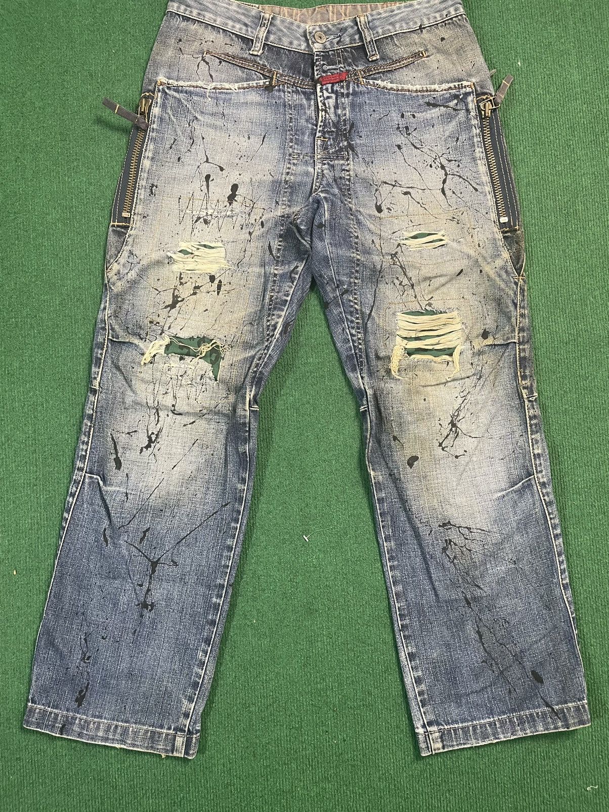 Marithe + Francois Girbaud Distressed Marithe Francois Girbaud Jeans very rare Size US 31 - 1 Thumbnail