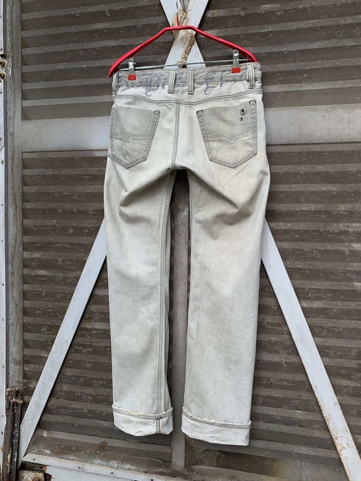 Diesel 👹Vintage Diesel Embroidery Logo Straight Cut Denim Size US 30 / EU 46 - 6 Thumbnail