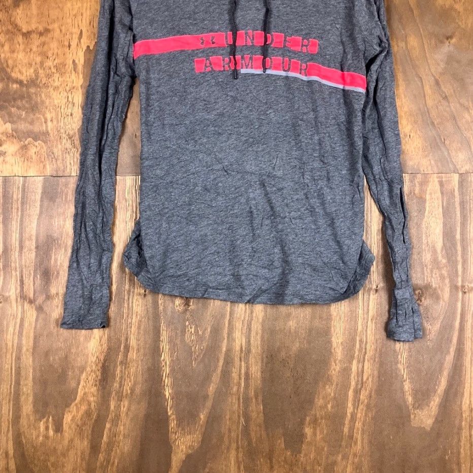 Under Armour Under Armour Womens Sweatshirt Gray Long Sleeve Loose Hooded Small Crew Neck Pullover Athletic Jersey S Ladies Size S / US 4 / IT 40 - 5 Thumbnail