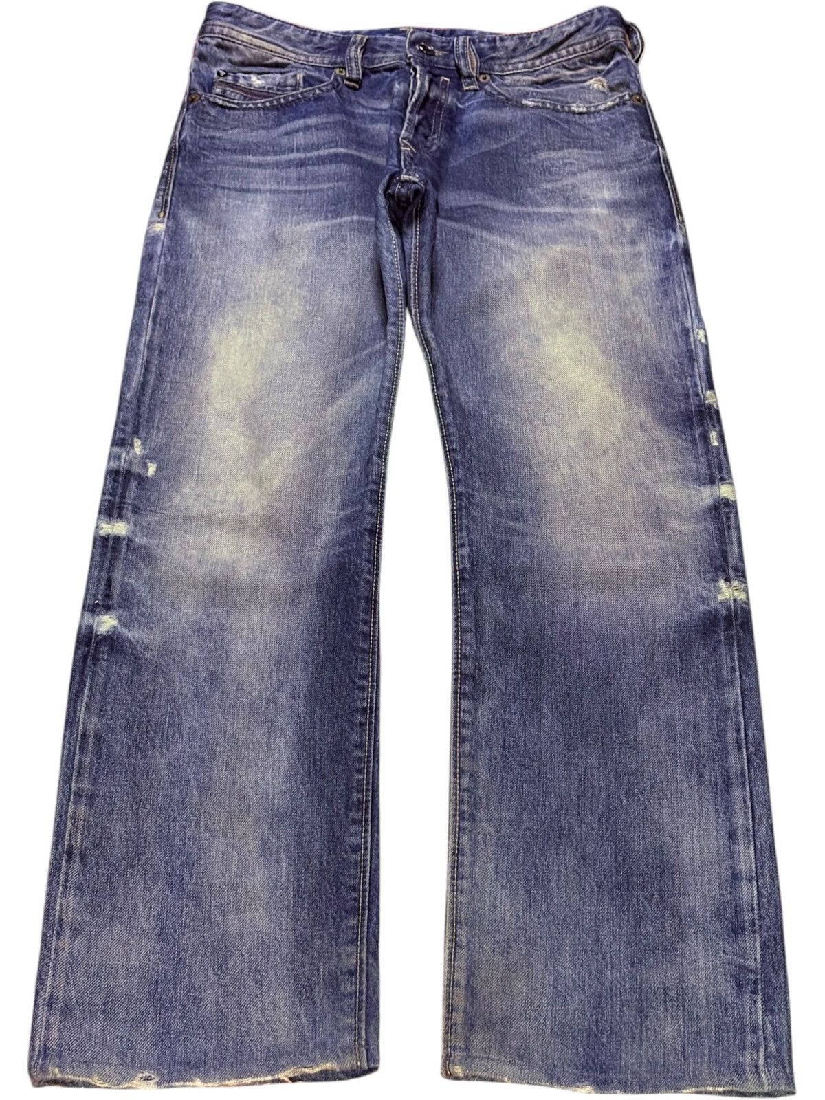 Diesel Vintage Diesel Buster Button Fly Mud Wash Distressed Jeans Size US 29 - 1 Thumbnail