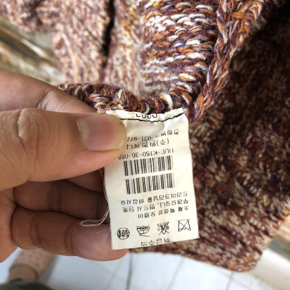 Homespun Knitwear × Japanese Brand Une Red vintage japan Cardigan knitwear #A1340 Size US M / EU 48-50 / 2 - 12 Thumbnail