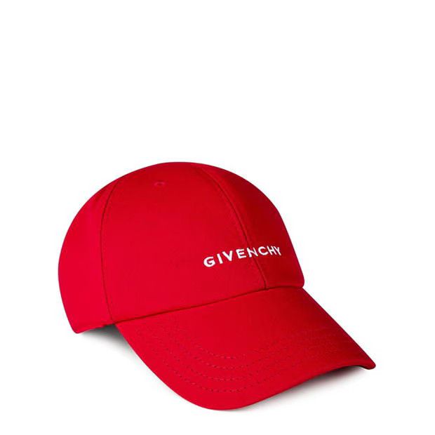 image of Givenchy O1G2R1Mq0524 Size: Os Curve Cap In Red, Men's