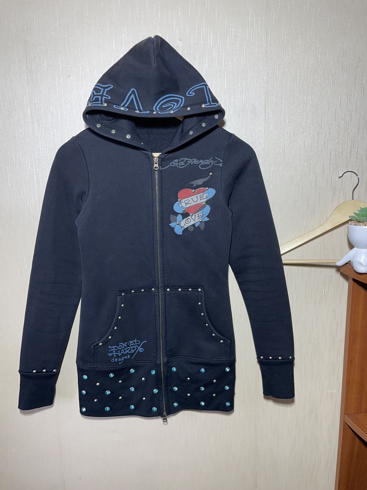 Ed Hardy × Vintage Ed hardy vintage streetwear hoodie 90s Size M / US 6-8 / IT 42-44 - 7 Thumbnail