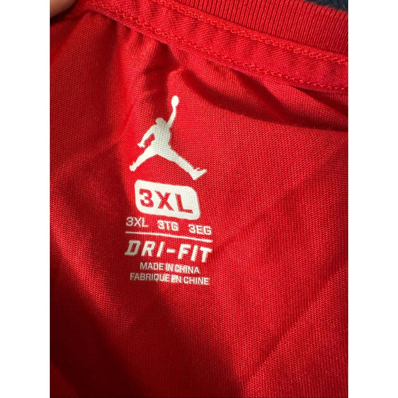 Nike Nike Jordan Dri-FIT Red Graphic T-Shirt Men’s 3XL Athletic B Size US XXL / EU 58 / 5 - 5 Thumbnail
