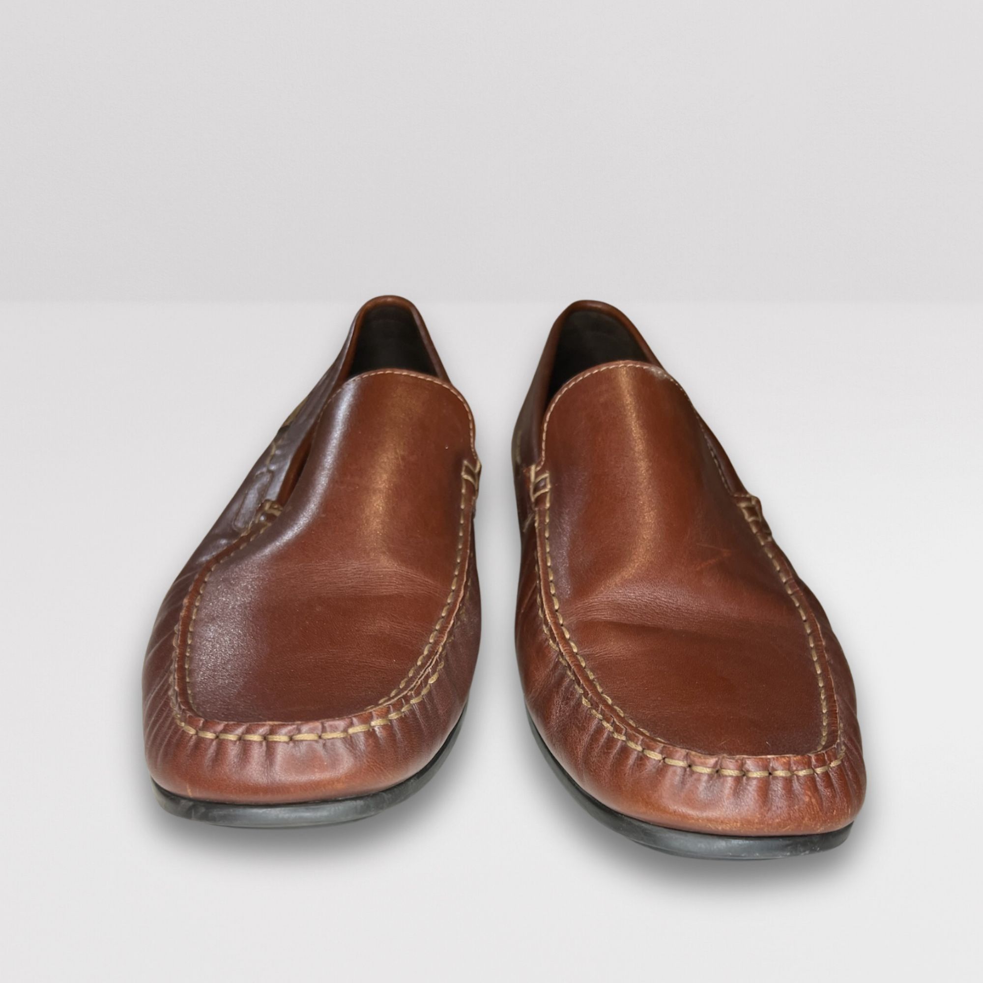 Mephisto Mephisto Algoras Brown Leather Mens Slip-On Loafers Size 13 Size US 13 / EU 46 - 3 Thumbnail