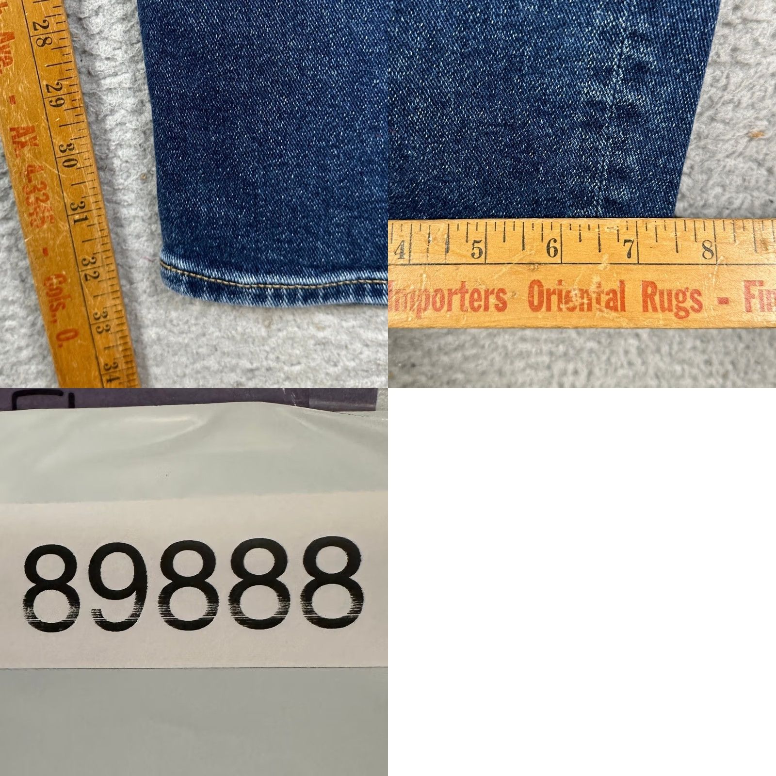7 For All Mankind 7 For All Mankind Slimmy Jeans Mens 38 Blue Slim Straight Stretch Distressed EUC Size US 38 / EU 54 - 8 Thumbnail