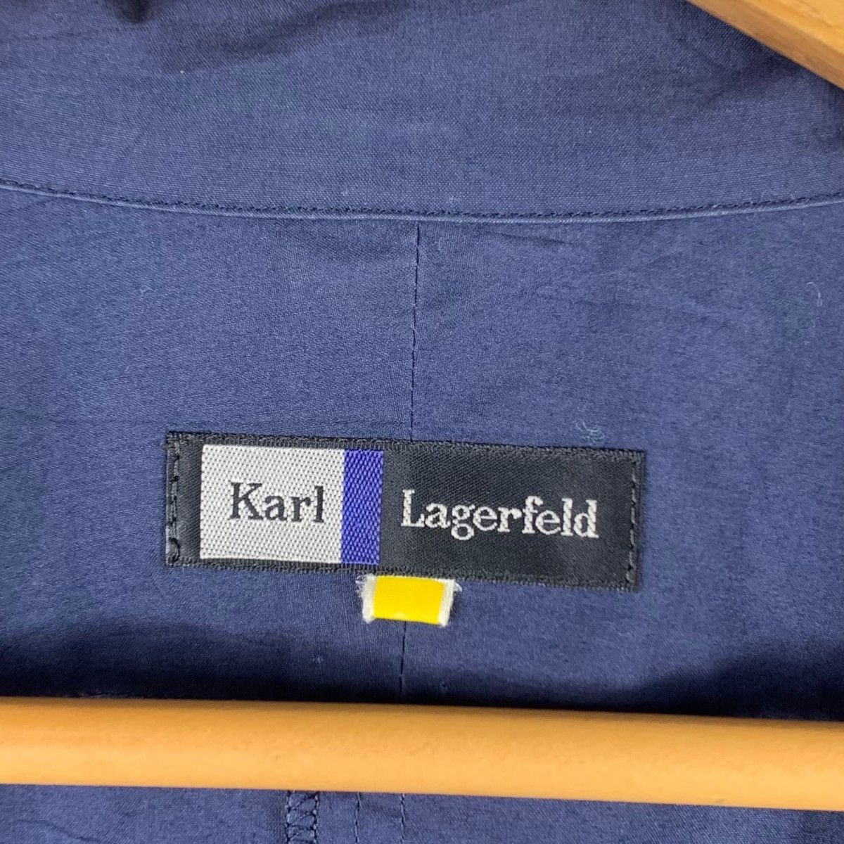 Karl Lagerfeld KARL LAGERFELD Gemany Designer Blue Overcoat Jacket Parka Size US M / EU 48-50 / 2 - 5 Thumbnail