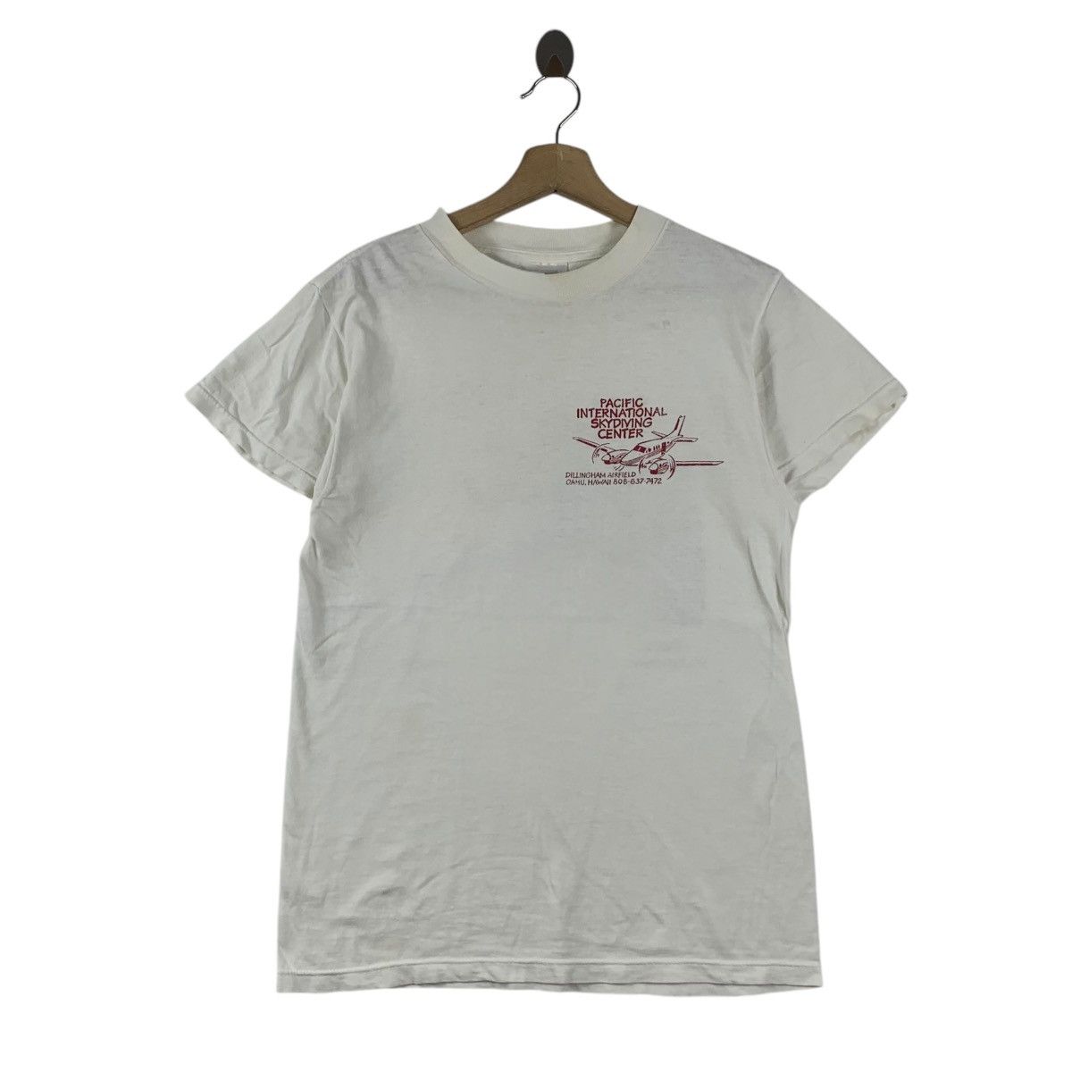 Vintage Vintage HAWAI SKYDIVING CENTER Dillingham Airfield Tee Size US M / EU 48-50 / 2 - 1 Thumbnail